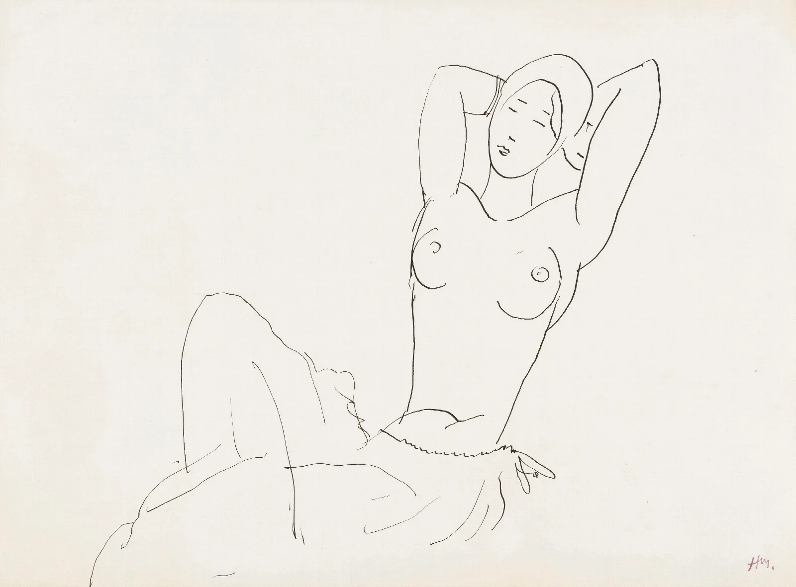 Odalisque Nice Wall Art by Henri Matisse - Canvas Print