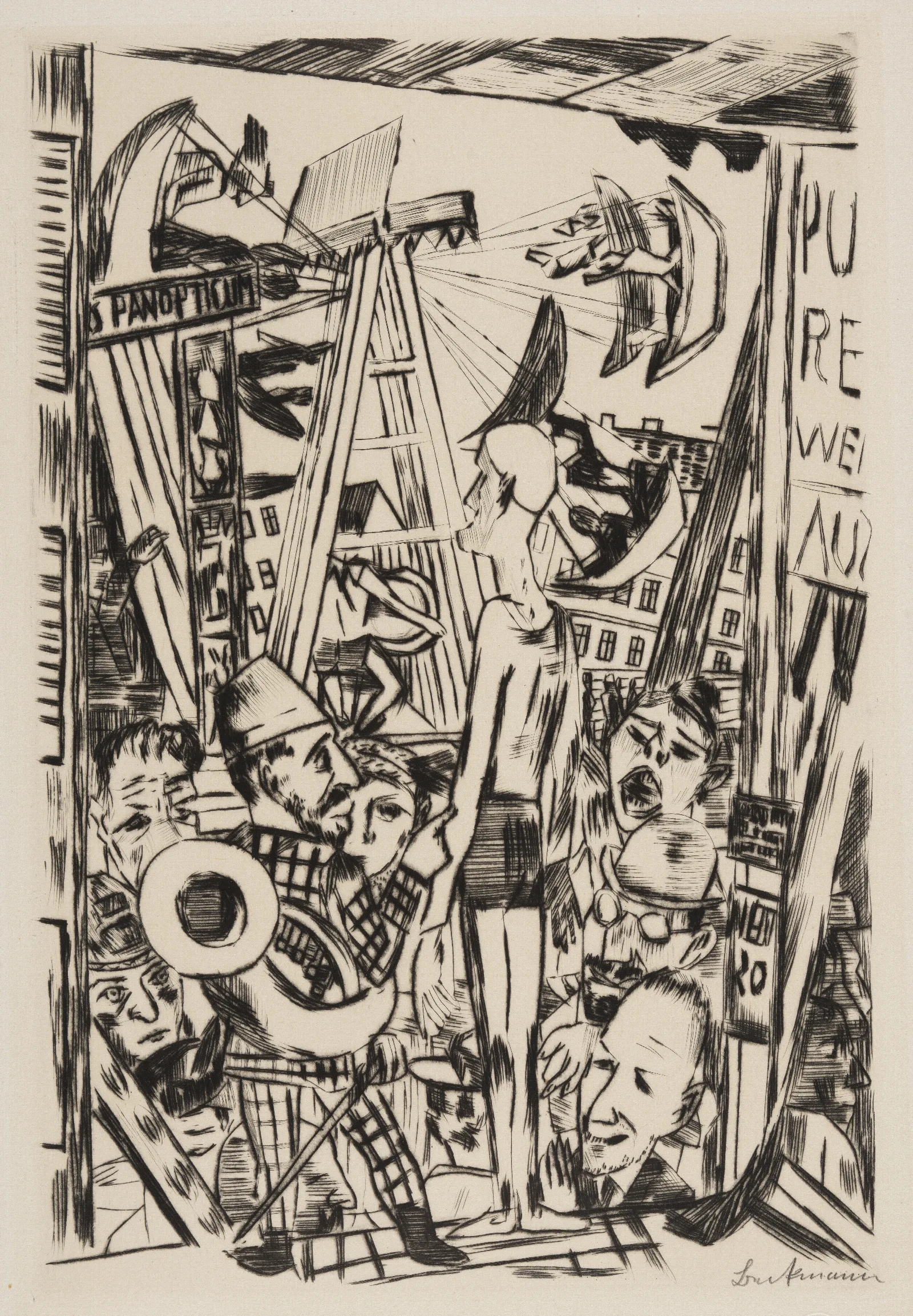 Der Grose Mann Wall Art by Max Beckmann - Canvas Print