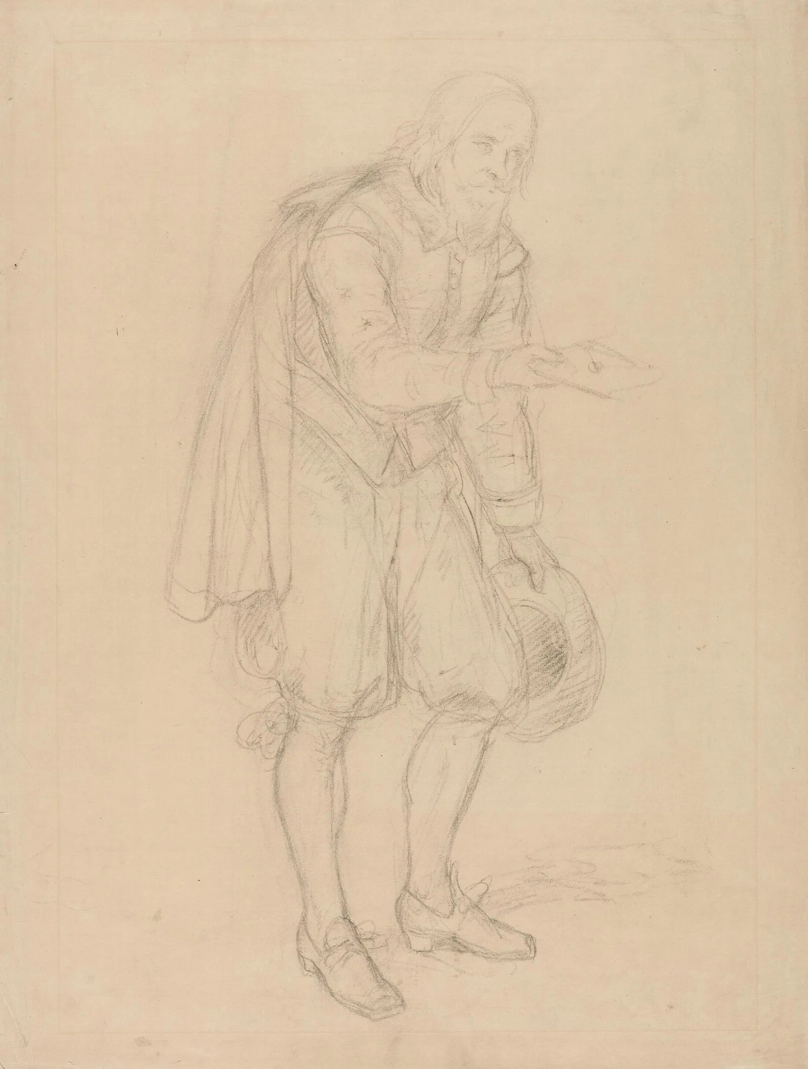 Hoffmann Som Overrekker Et Brev Wall Art by Adolph Tidemand - Canvas Print