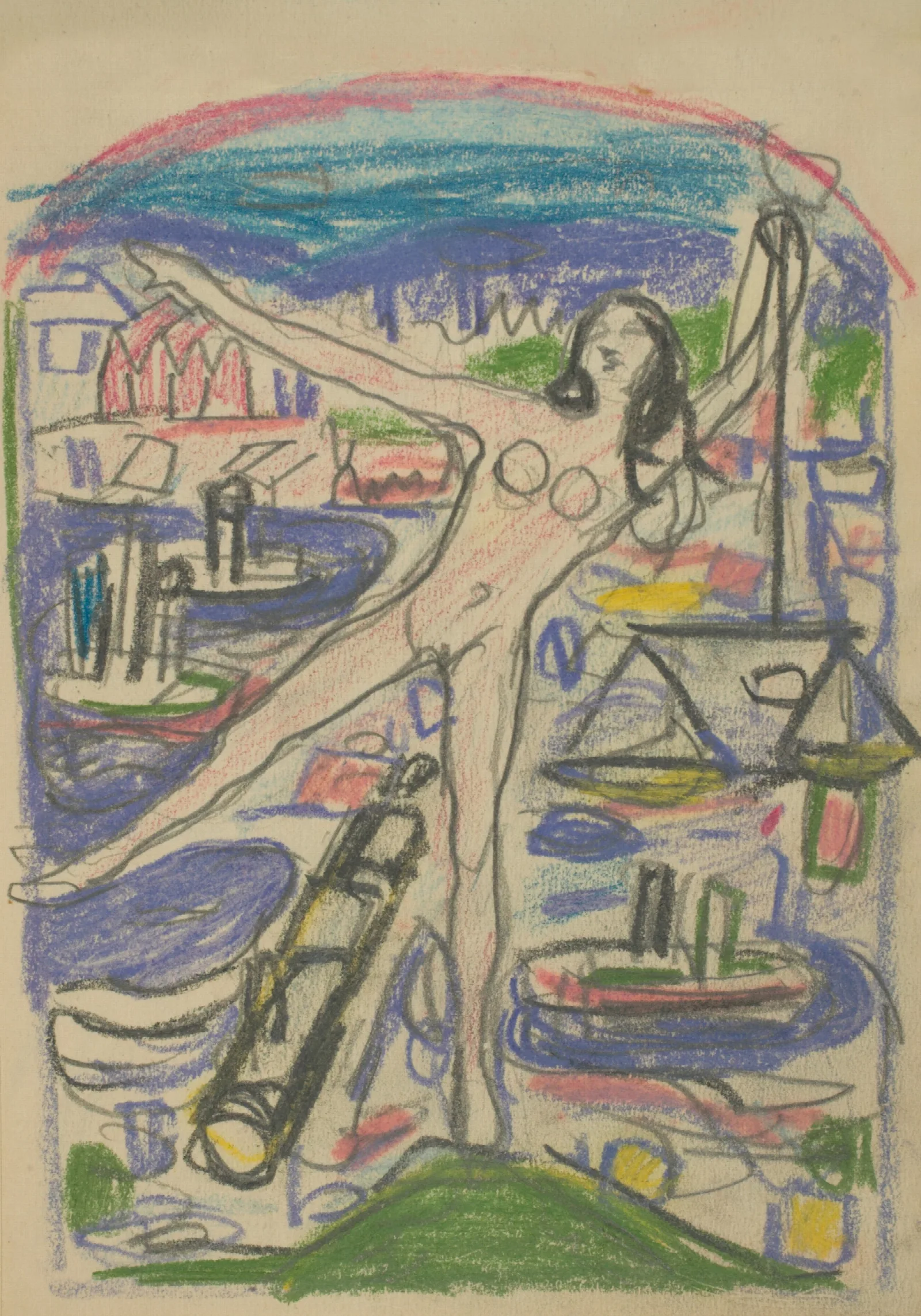 Abstract 11 2 by Edvard Munch (1930) Wall Art by Edvard Munch - Canvas Print