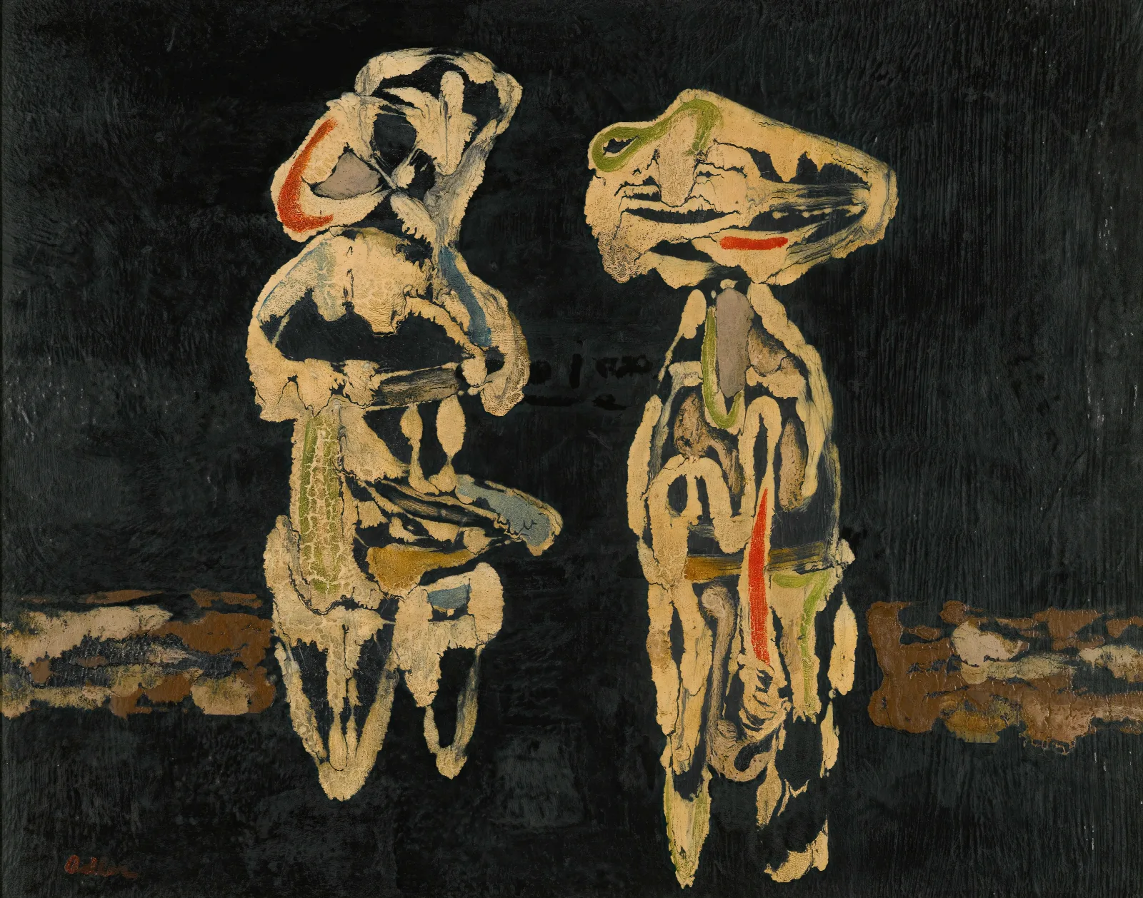 Figures 2 Wall Art by Jankel Adler - Canvas Print