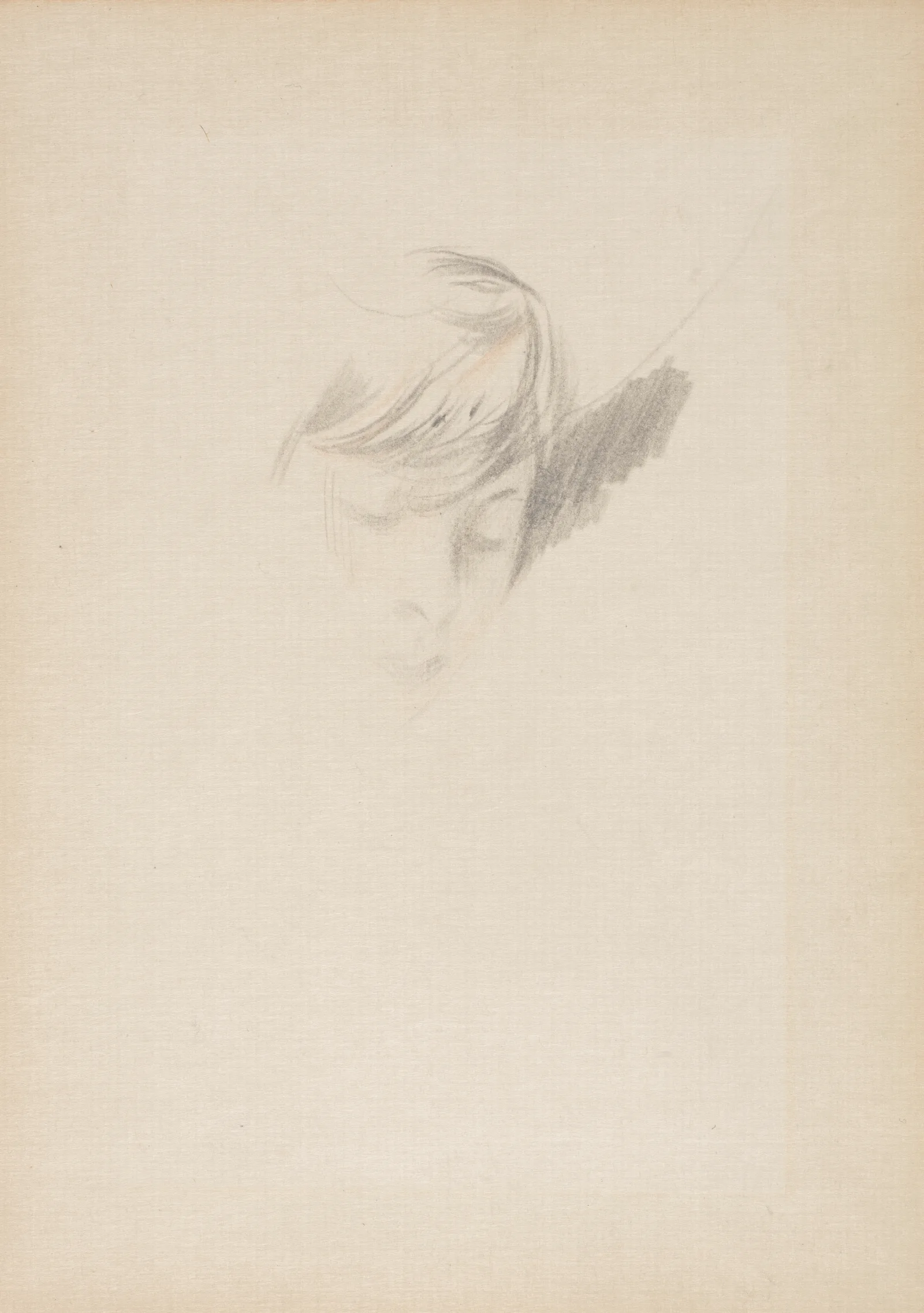Study Of The Head Of A Lady Wall Art by Giovanni Boldini - Canvas Print