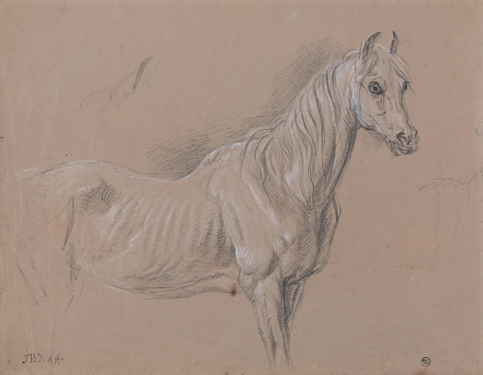 A Mare Possibly A Study For Lamour De Cheval Wall Art by James Ward - Canvas Print