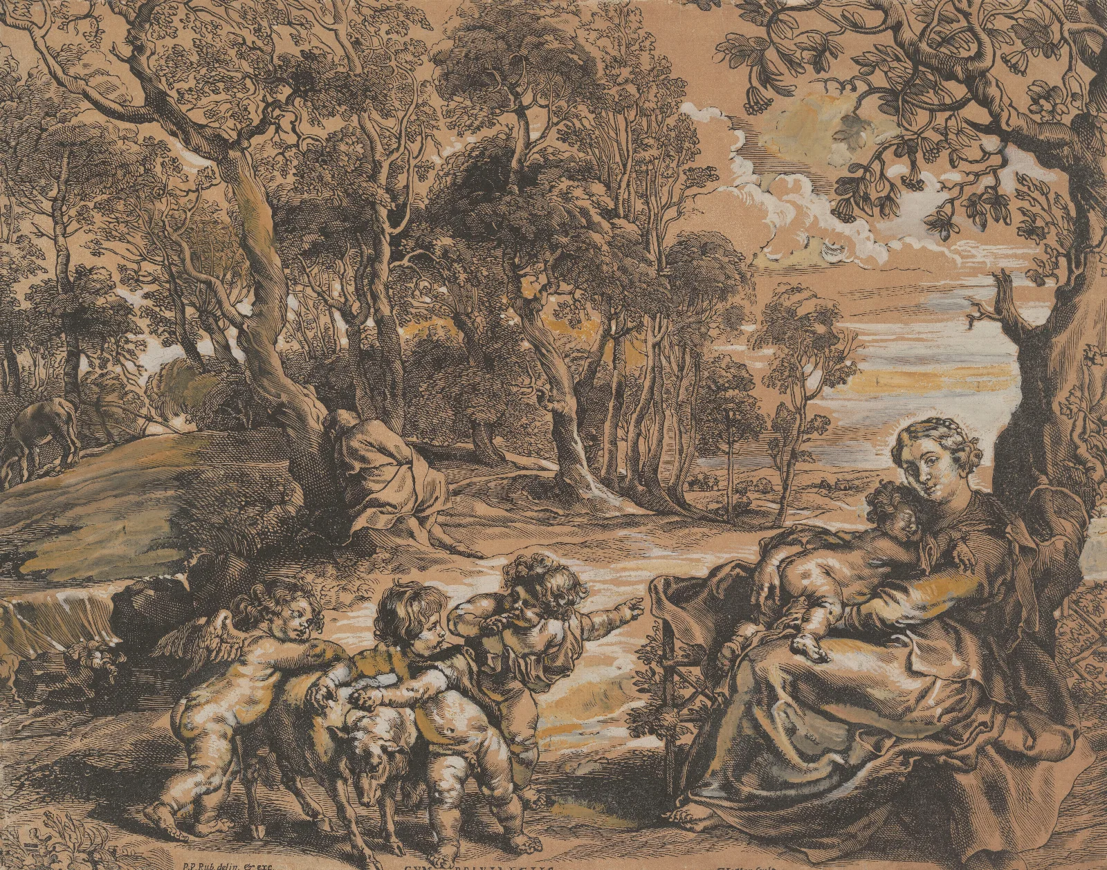 The Rest On The Flight Into Egypt 36 Wall Art by Peter Paul Rubens - Canvas Print