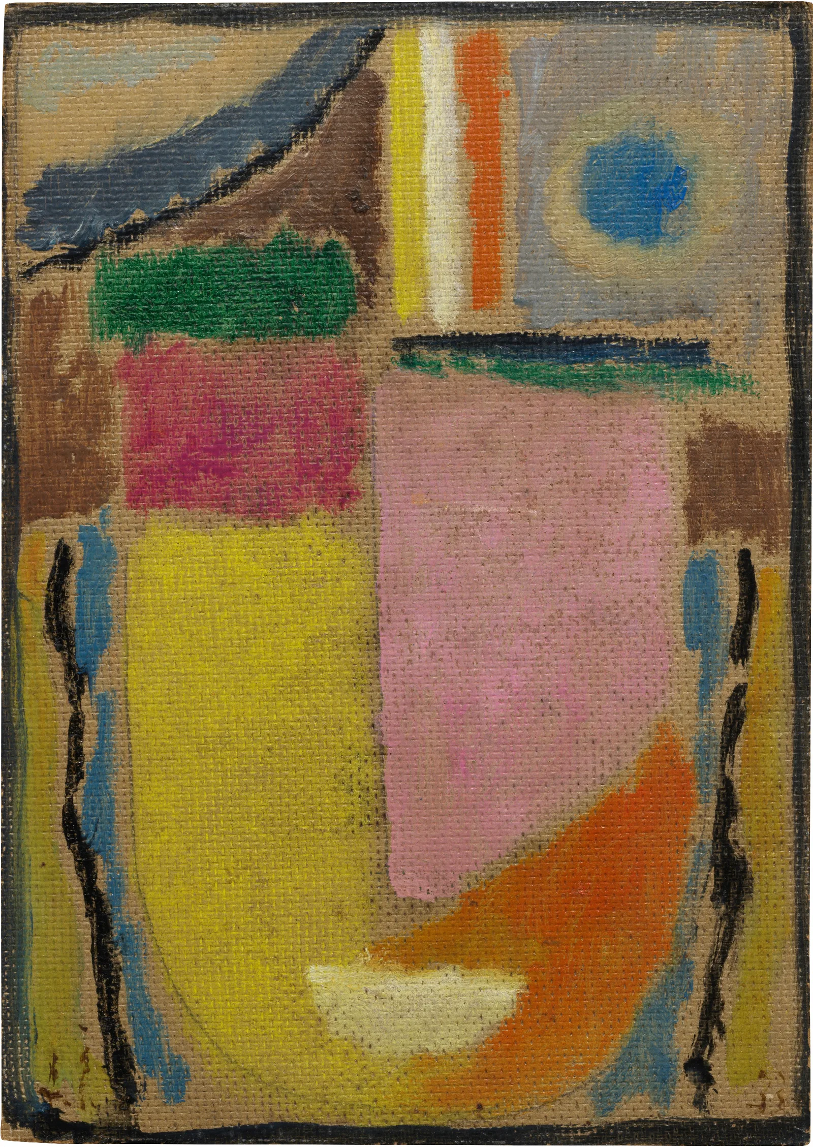 Abstrakter Kopf Wall Art by Alexej von Jawlensky - Canvas Print