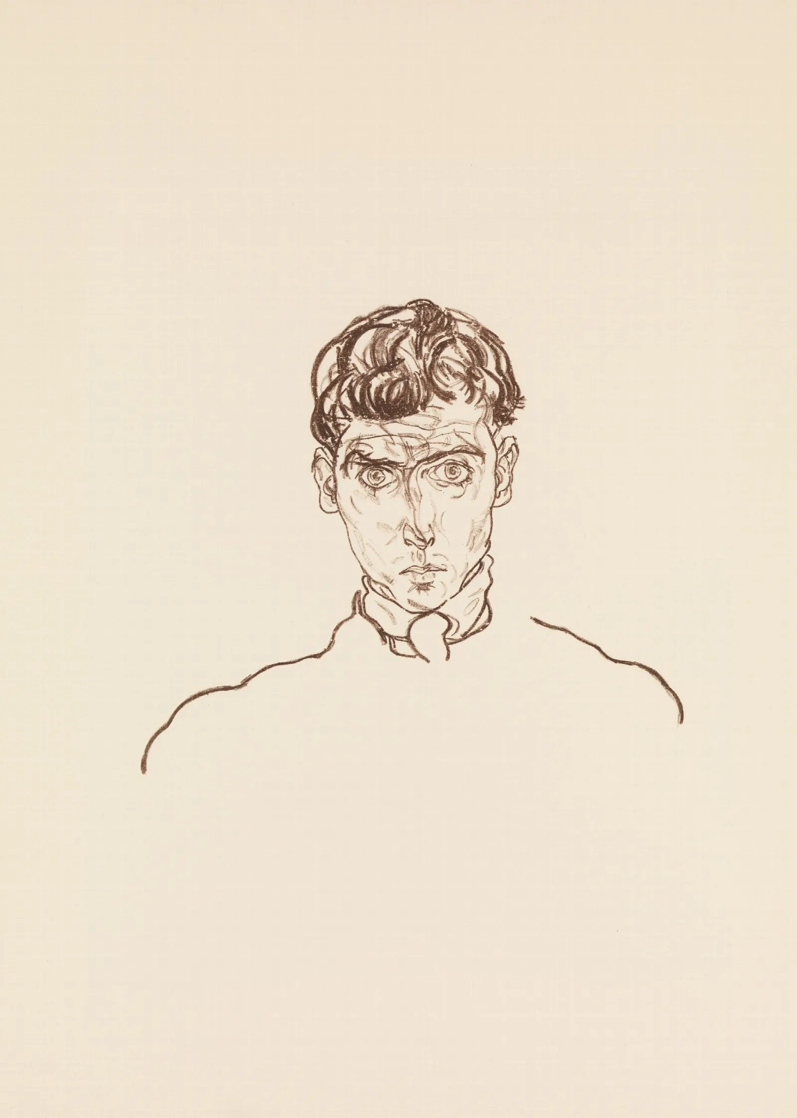 Portrait Of Paris Von Gutersloh Wall Art by Egon Schiele - Canvas Print