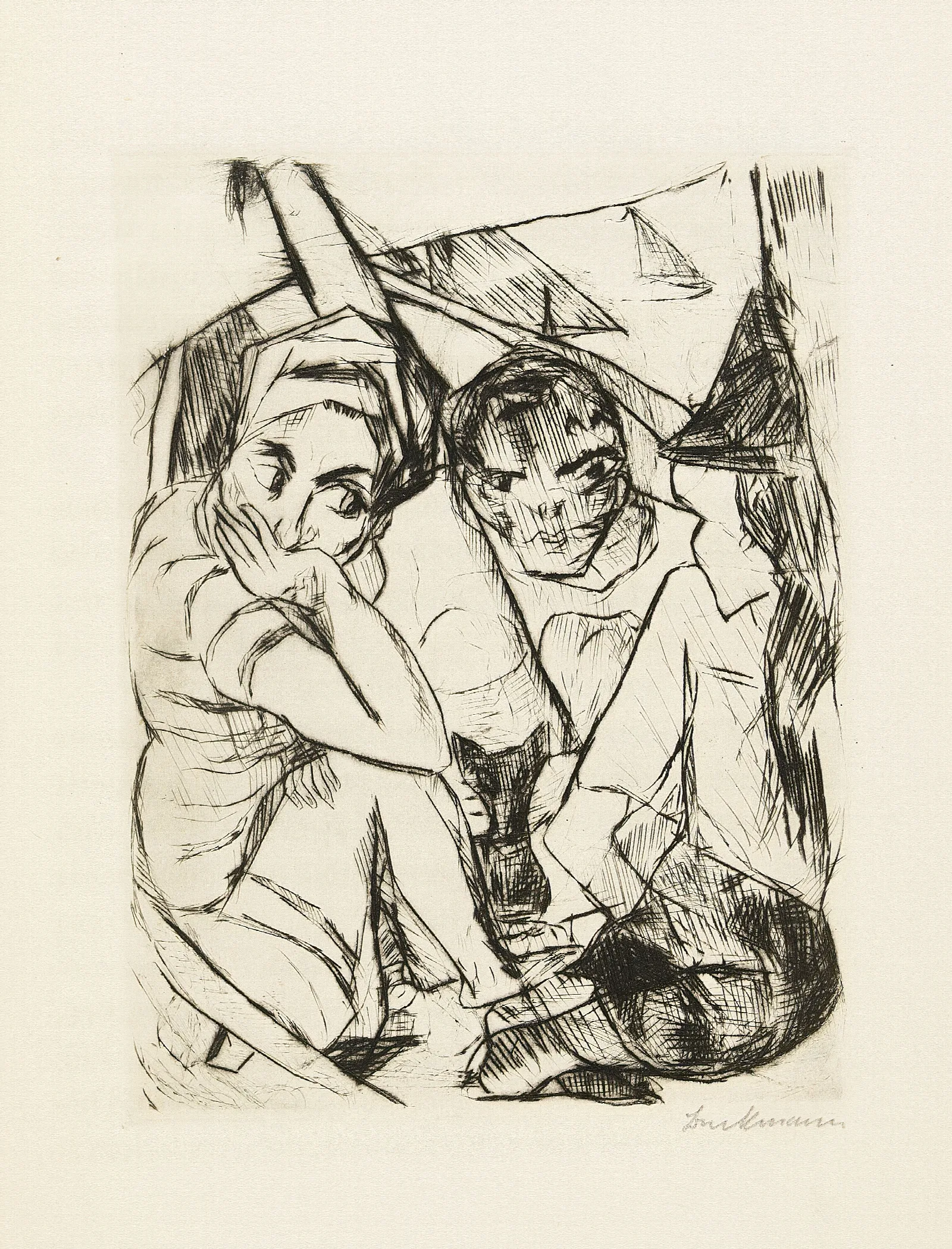 Die Furstin Wall Art by Max Beckmann - Canvas Print