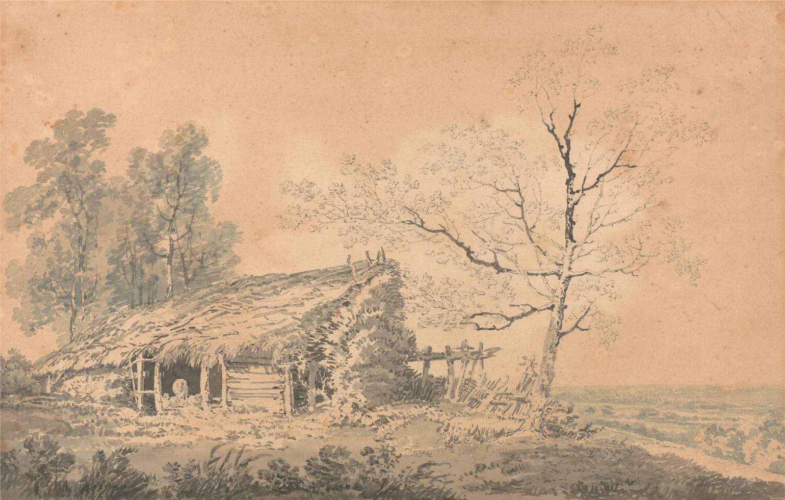 Landscape With Barn Wall Art by Joseph Mallord William Turner - Canvas Print