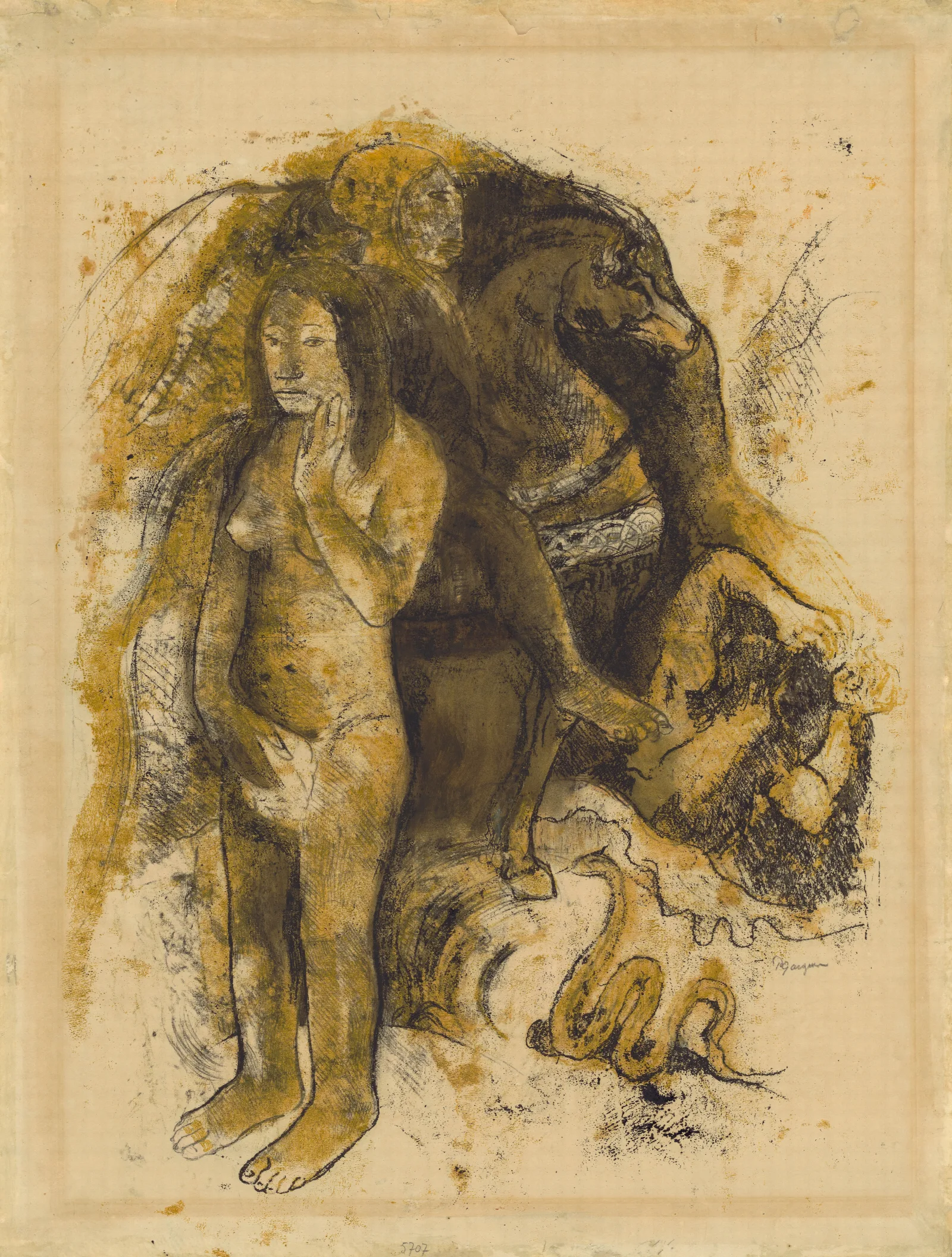 Eve The Nightmare 2 Wall Art by Paul Gauguin - Canvas Print