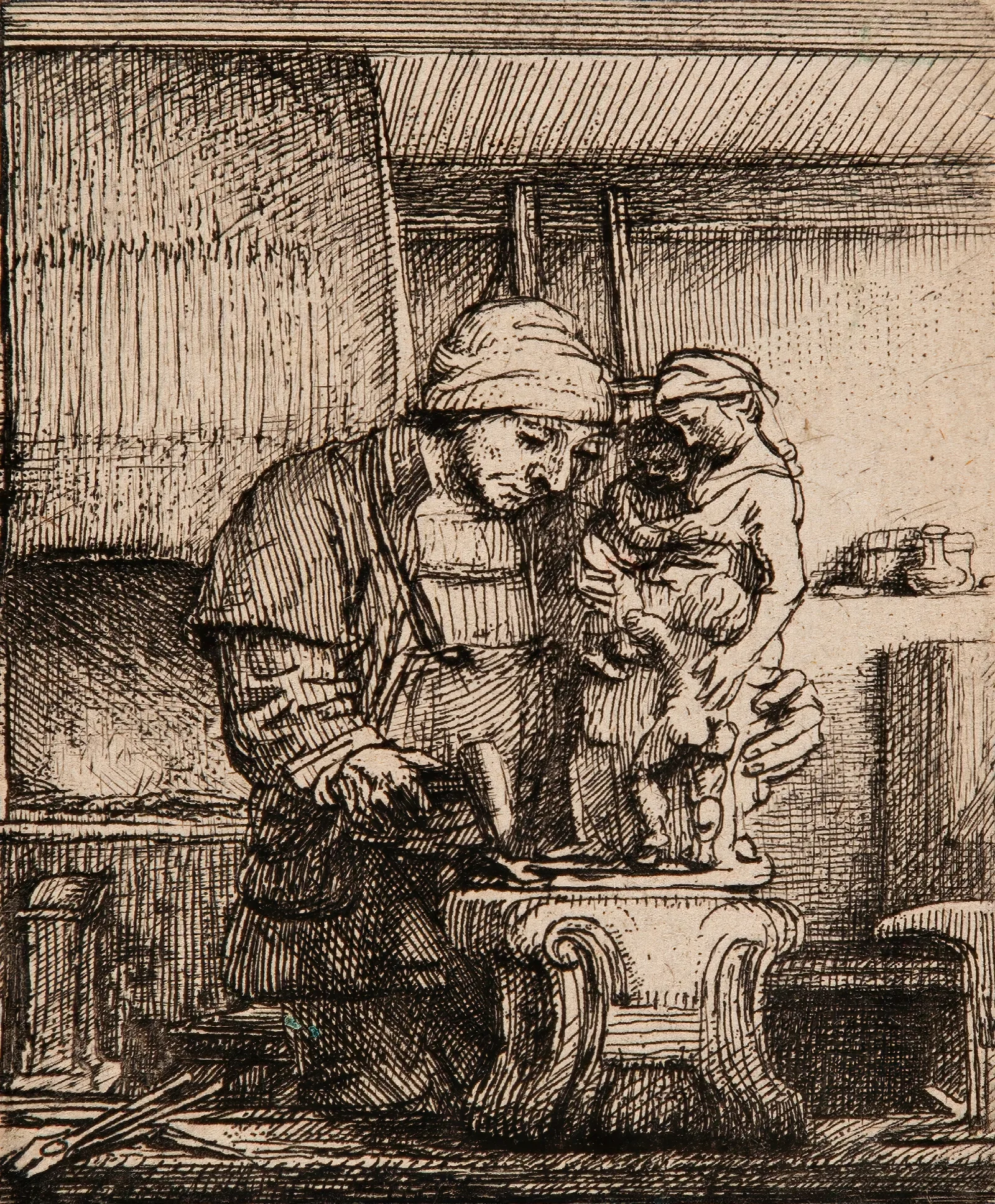 The Goldsmith Wall Art by Rembrandt van Rijn - Canvas Print