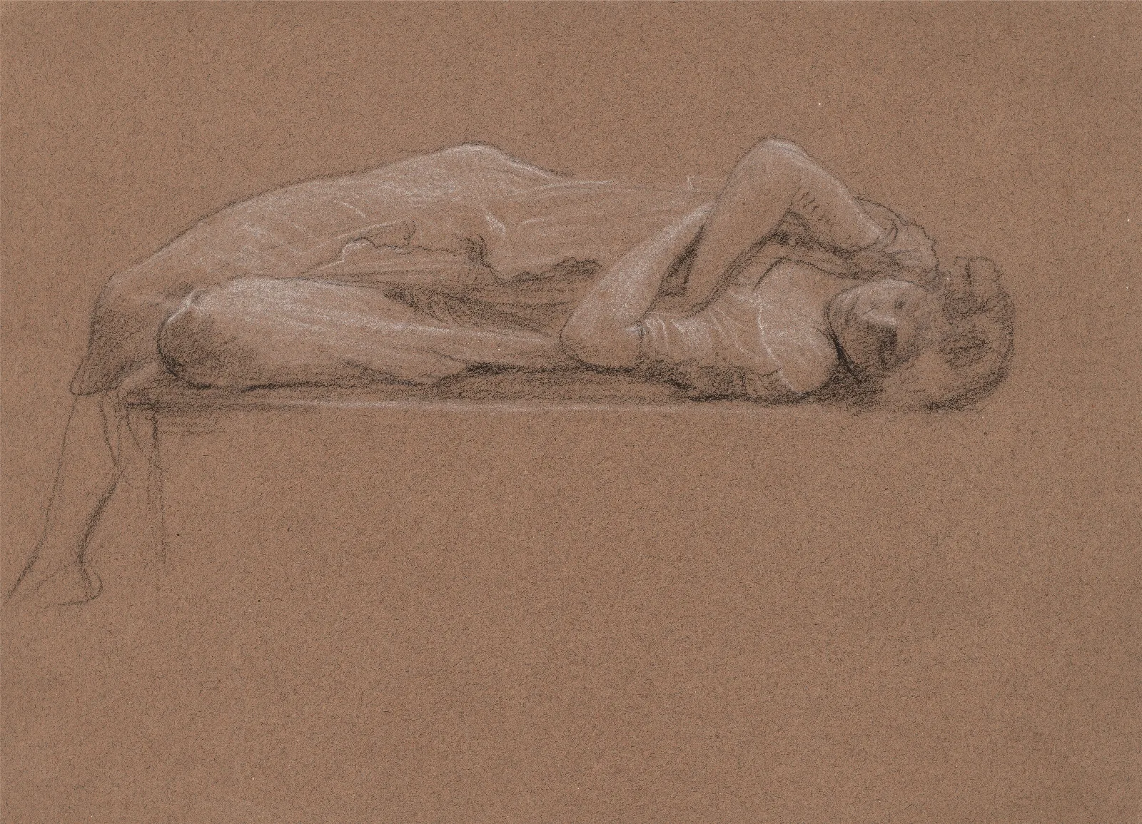 Sleeping Girl 10 Wall Art by Edward John Poynter - Canvas Print