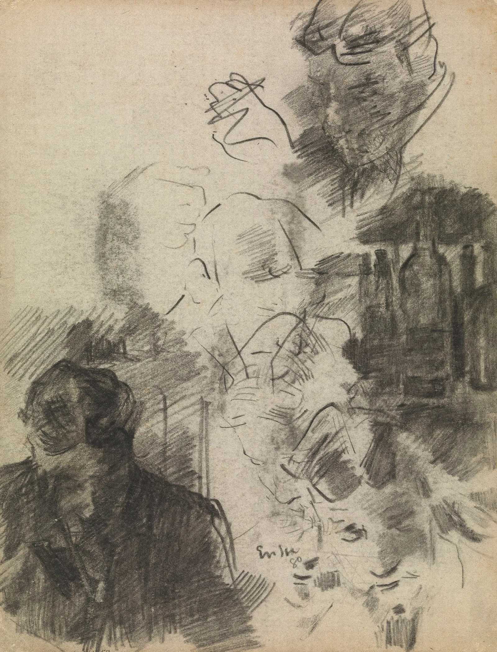 The Painter Alfred William Finch A Study With Bottles Wall Art by James Ensor - Canvas Print
