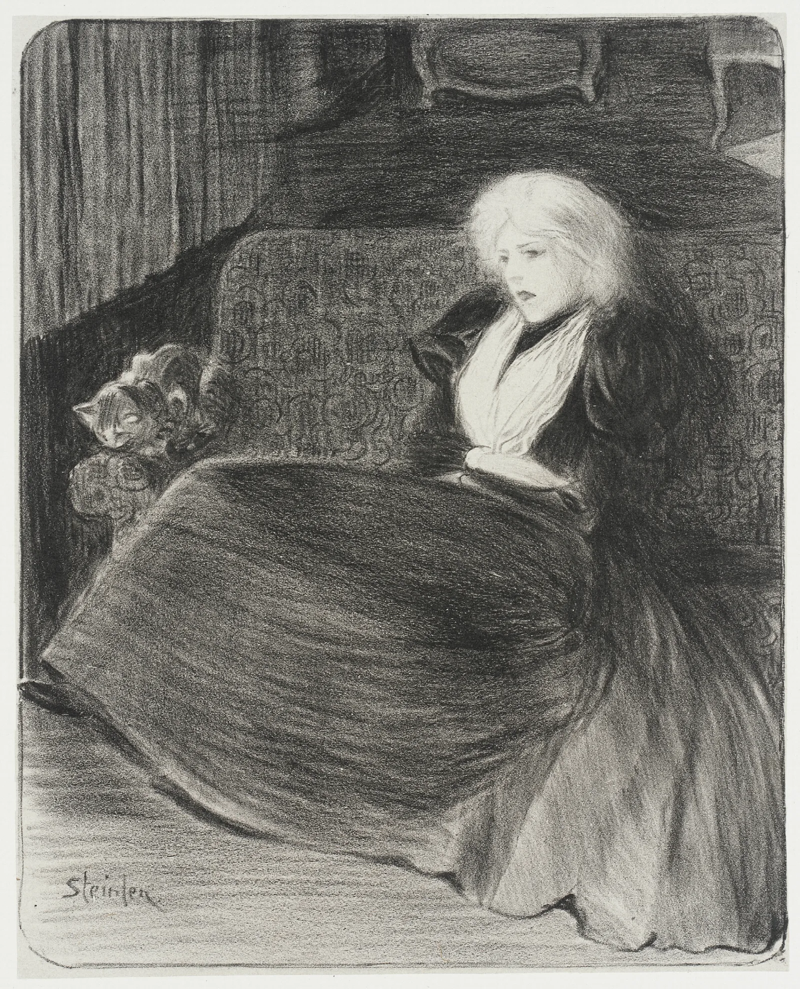 Chansons De Femmes 3 Wall Art by Théophile Alexandre Steinlen - Canvas Print