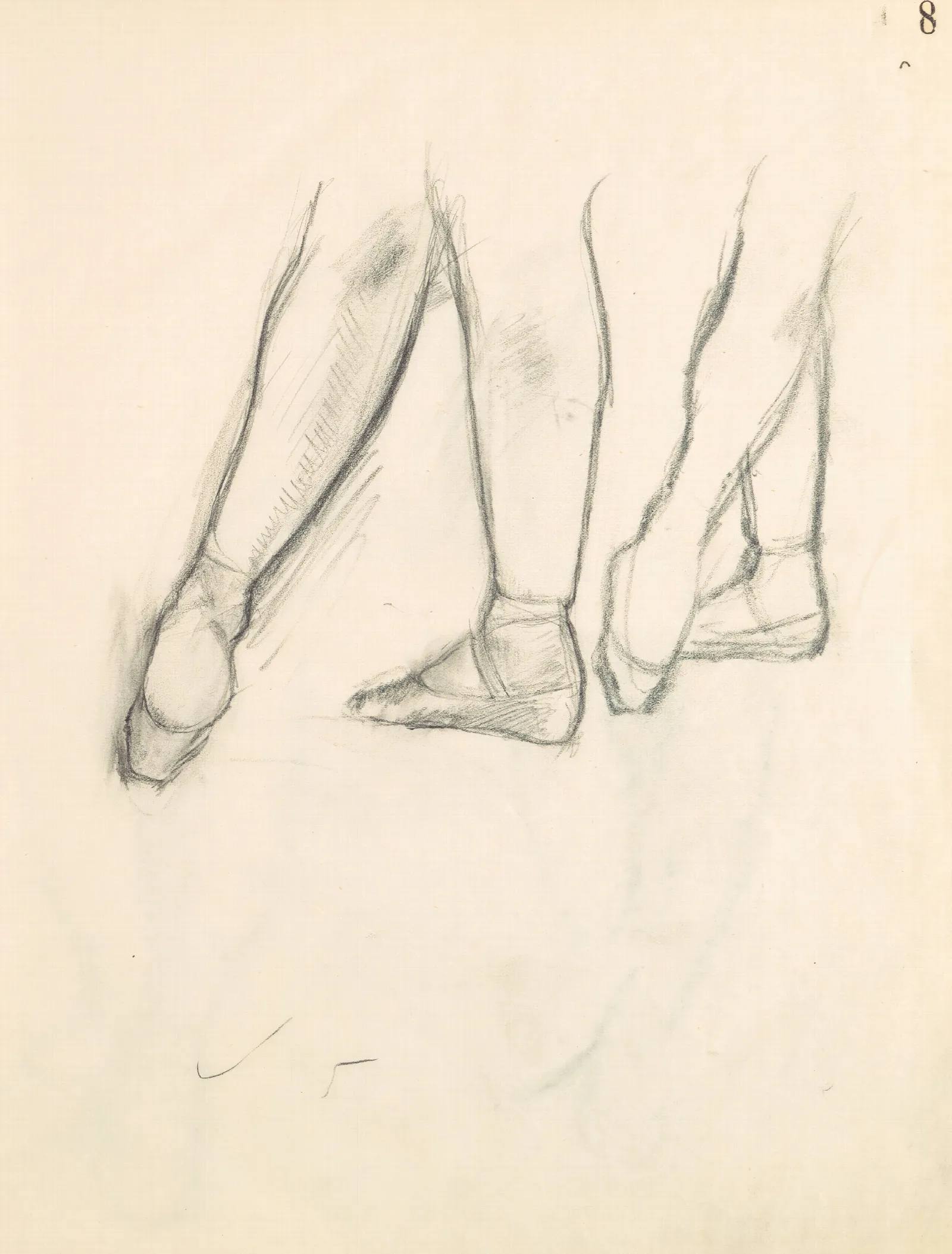 Figure Studies 9 2 Wall Art by Edgar Degas - Canvas Print