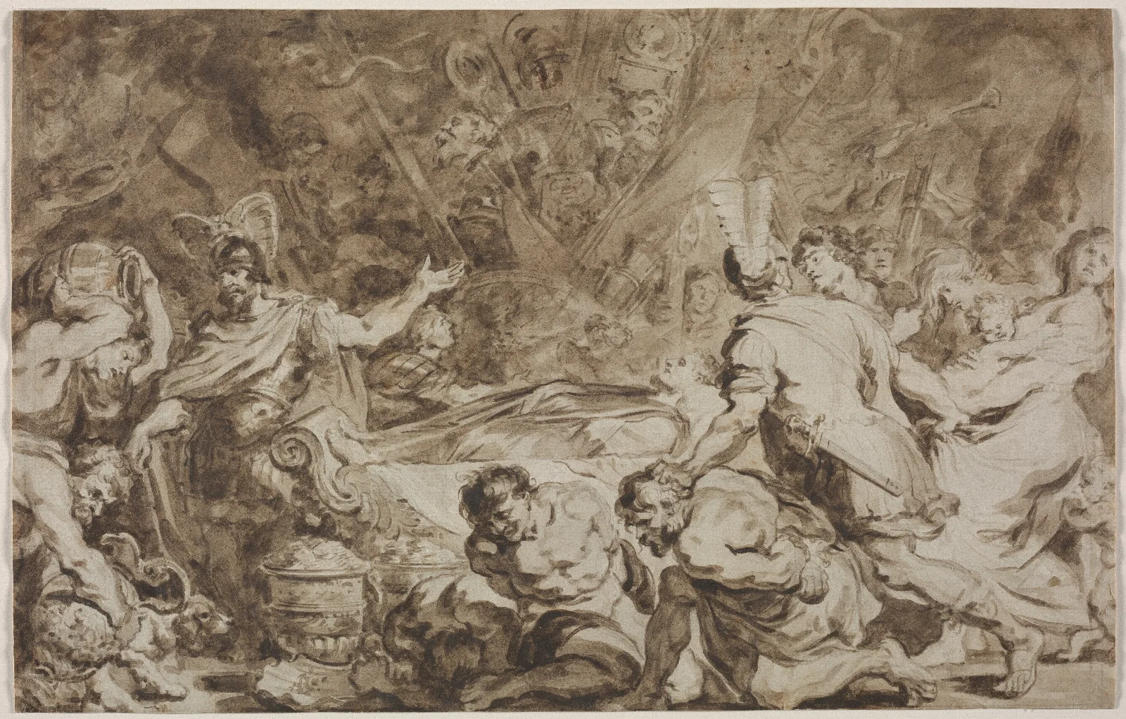 The Funeral Of Decius Mus Wall Art by Jean-Honoré Fragonard - Canvas Print