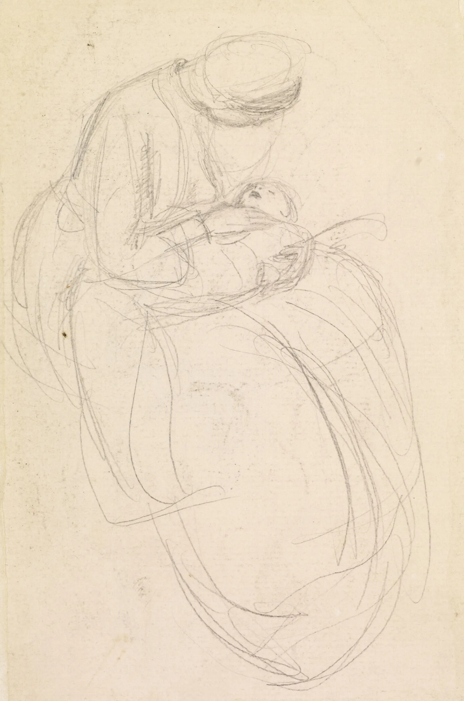 Female Mother Scrutinising Her Baby Wall Art by Sir John Everett Millais - Canvas Print