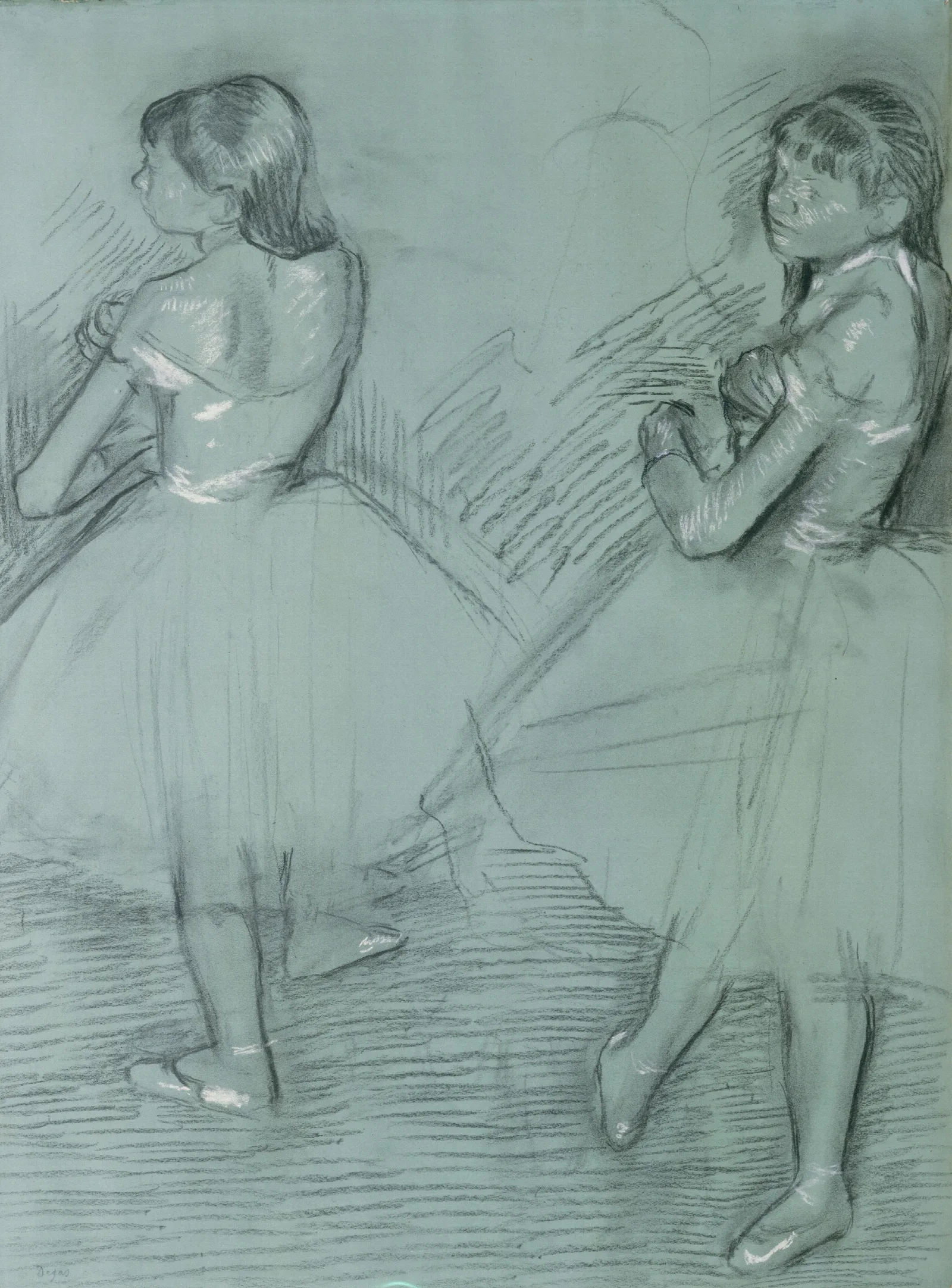 Two Dancers 7 Wall Art by Edgar Degas - Canvas Print