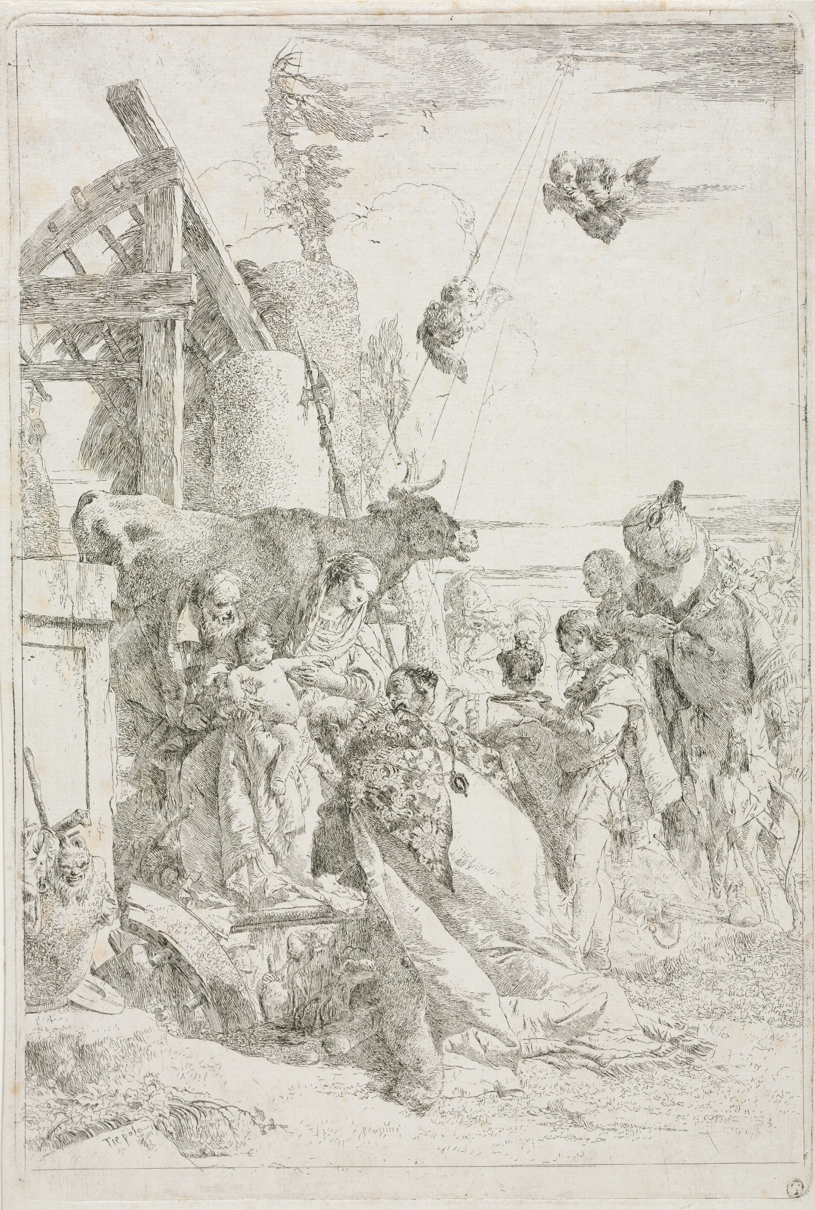 Adoration Of The Magi 62 Wall Art by Giovanni Battista Tiepolo - Canvas Print