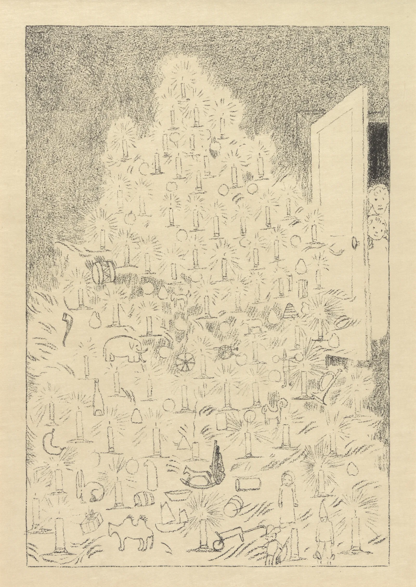 Larbre De Noel Wall Art by James Ensor - Canvas Print
