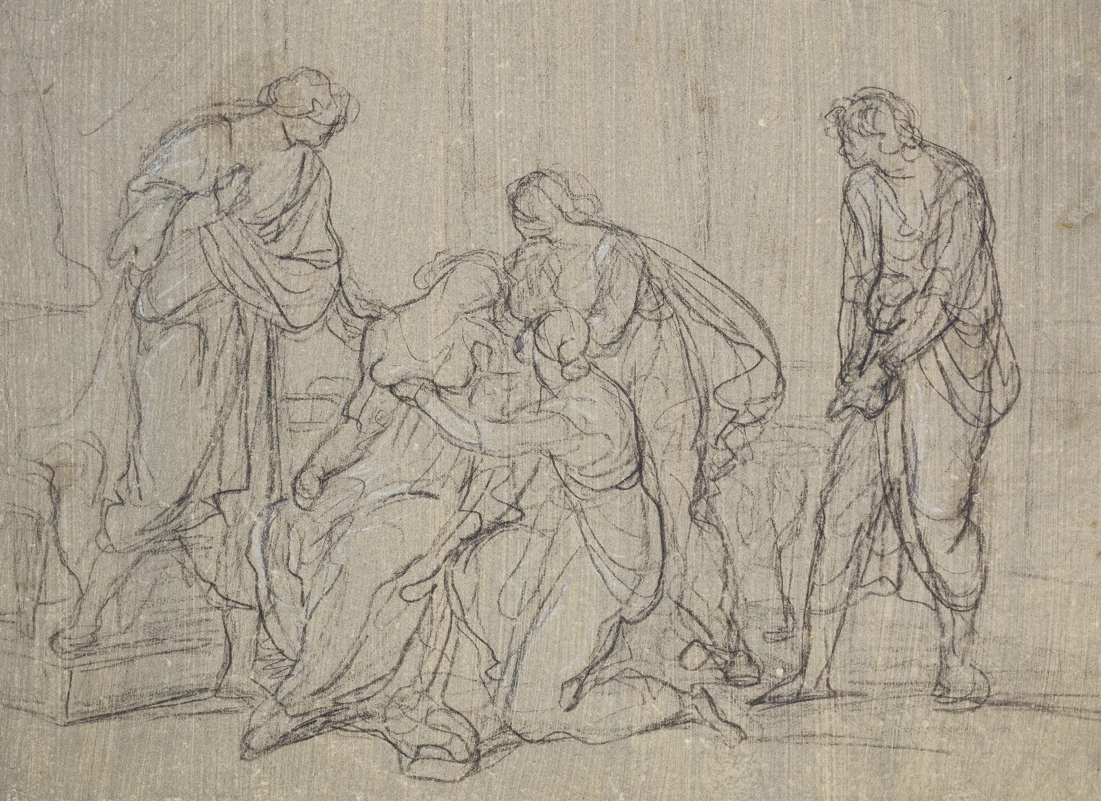 Vergil Liest Augustus Und Octavia Die Aeneis Vor Wall Art by Angelica Kauffmann - Canvas Print