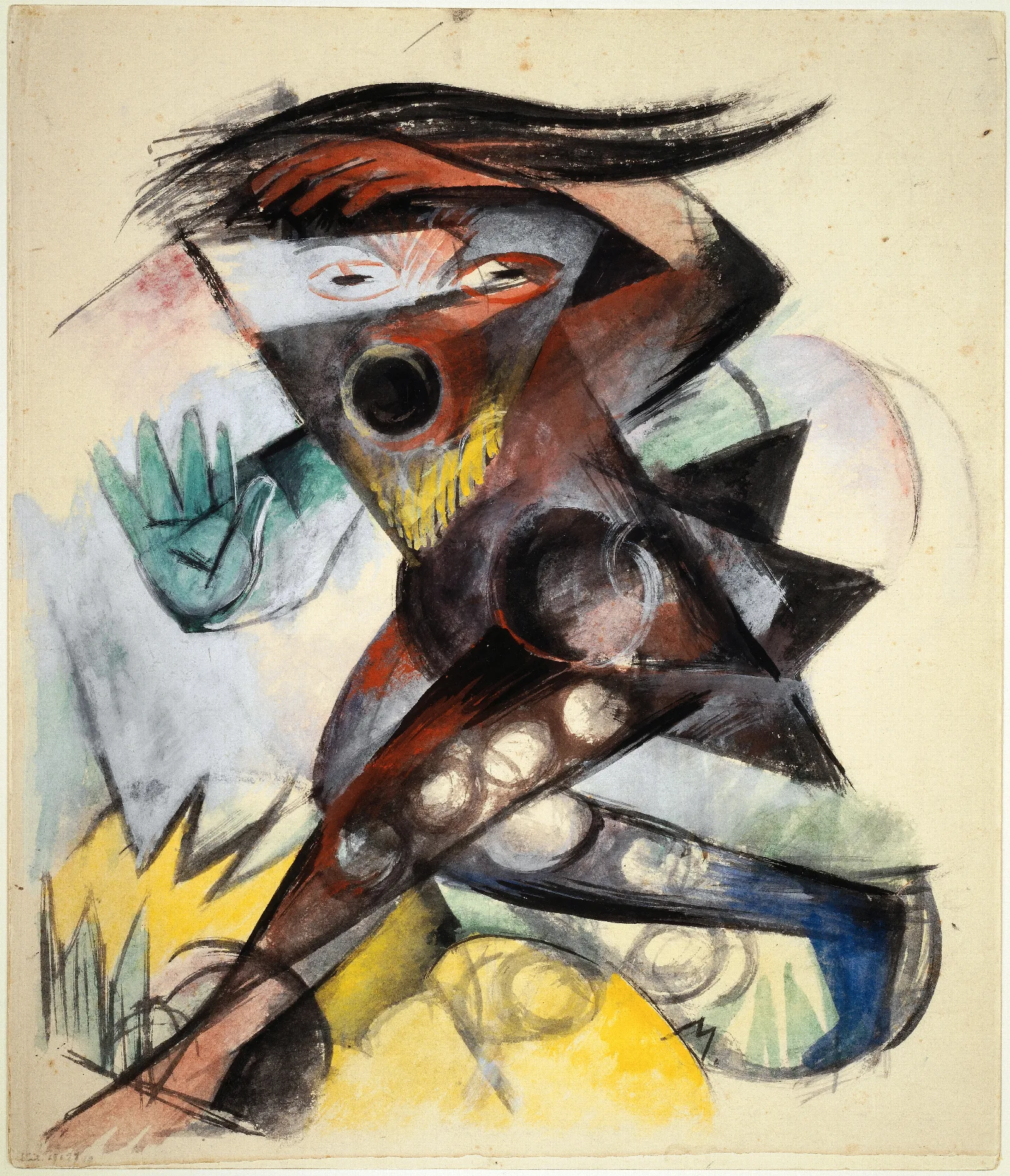 Caliban Wall Art by Franz Marc - Canvas Print