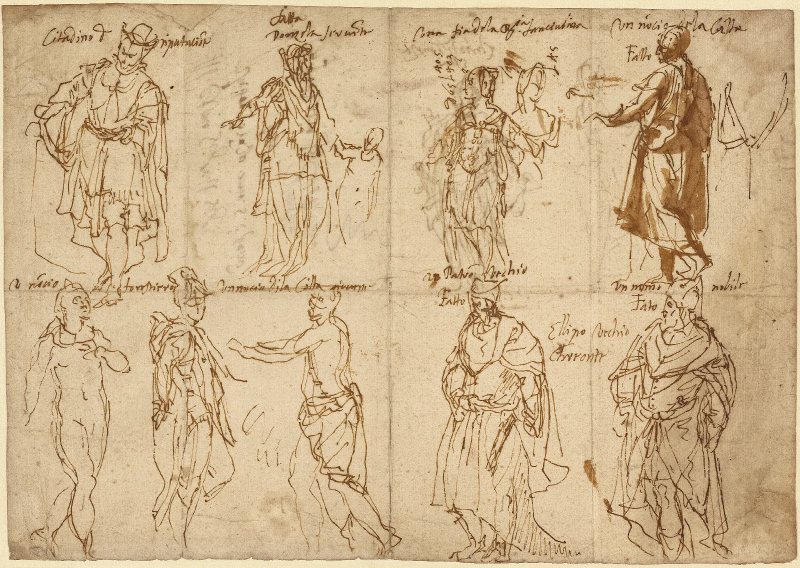 Costume Studies For Sophocles Oedipus Tyrannus Wall Art by Paolo Veronese - Canvas Print