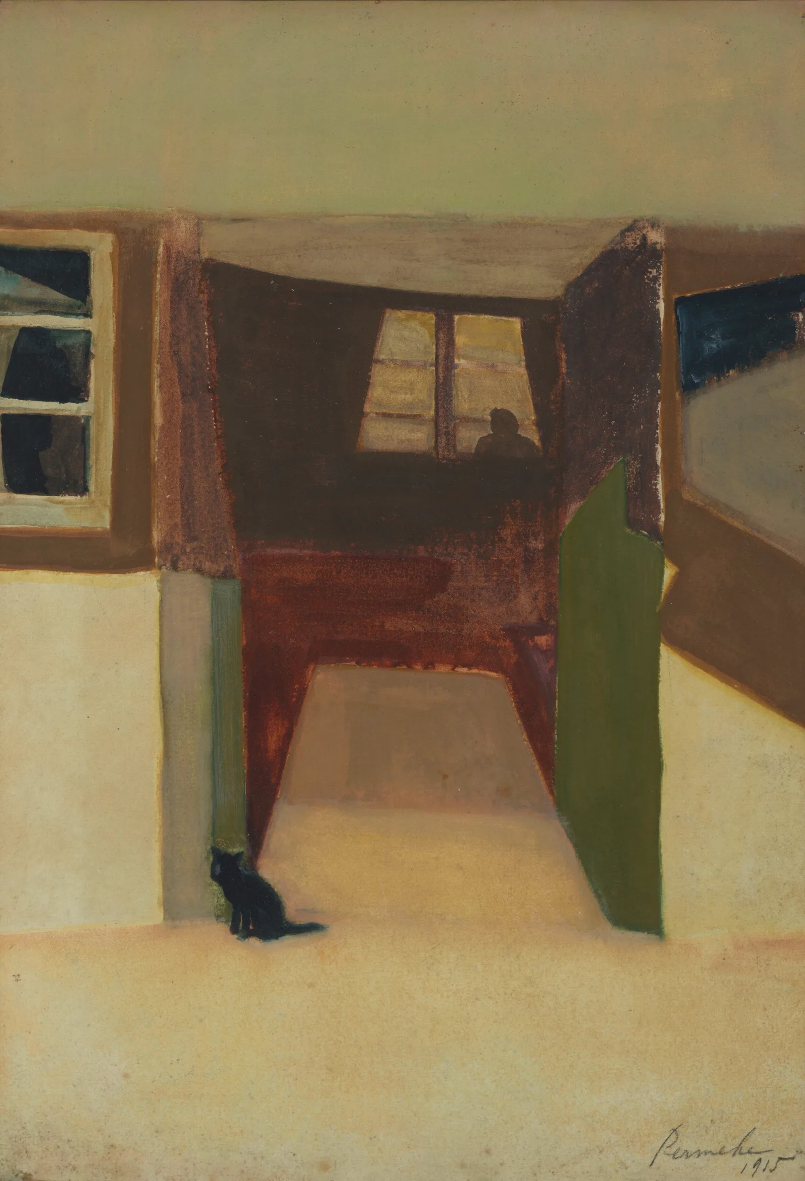 Zijn Huis Te Stanton Saint Bernard Wall Art by Constant Permeke - Canvas Print