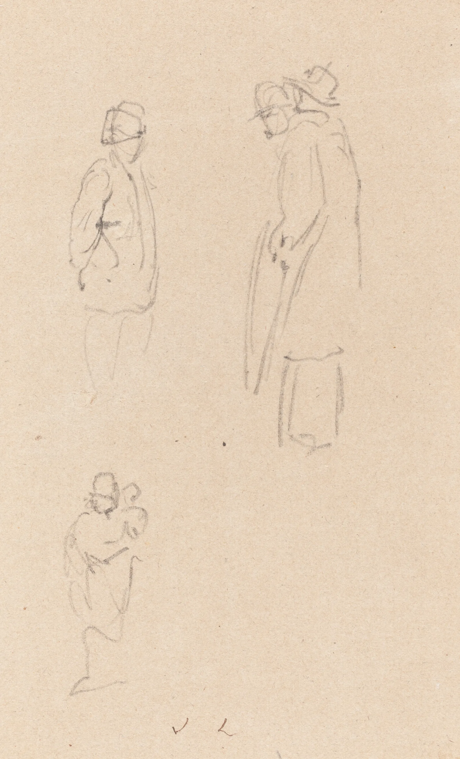Figure Studies 6 Wall Art by John Linnell - Canvas Print