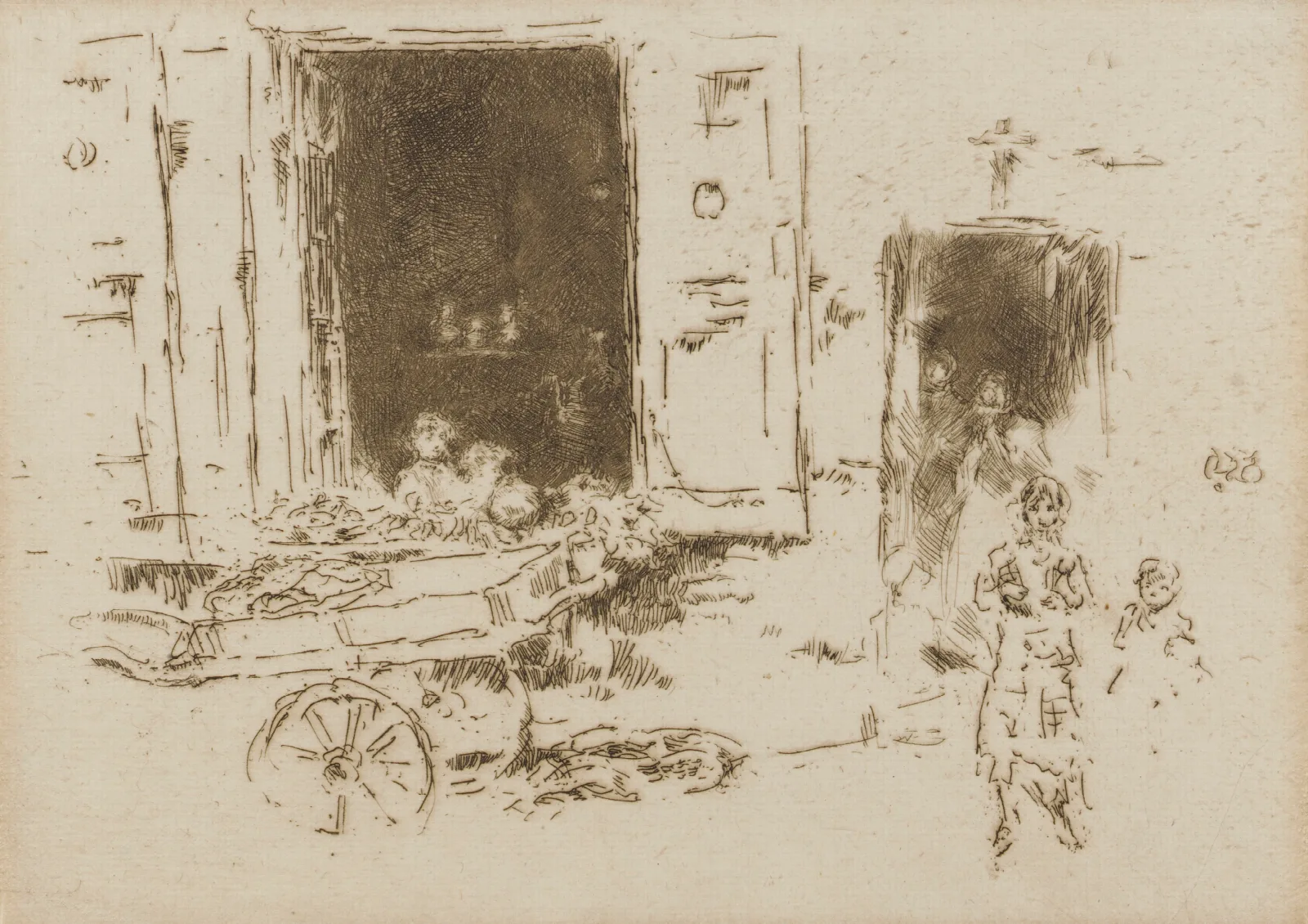 The Barrow Quartier Des Marolles Brussels Wall Art by James Abbott McNeill Whistler - Canvas Print