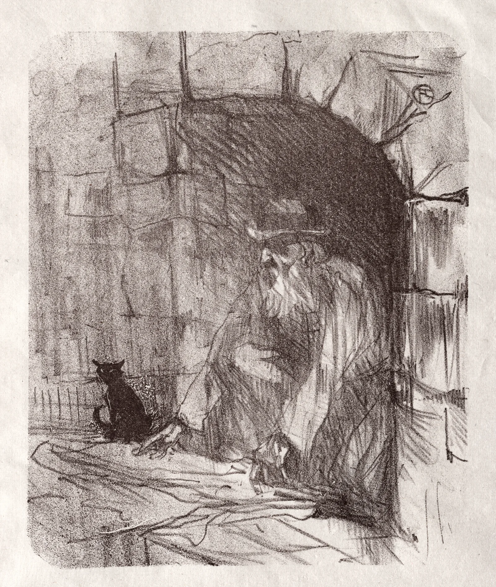 Au Pied Du Sinai Une Arriere Boutique A Cracovie Wall Art by Henri de Toulouse-Lautrec - Canvas Print