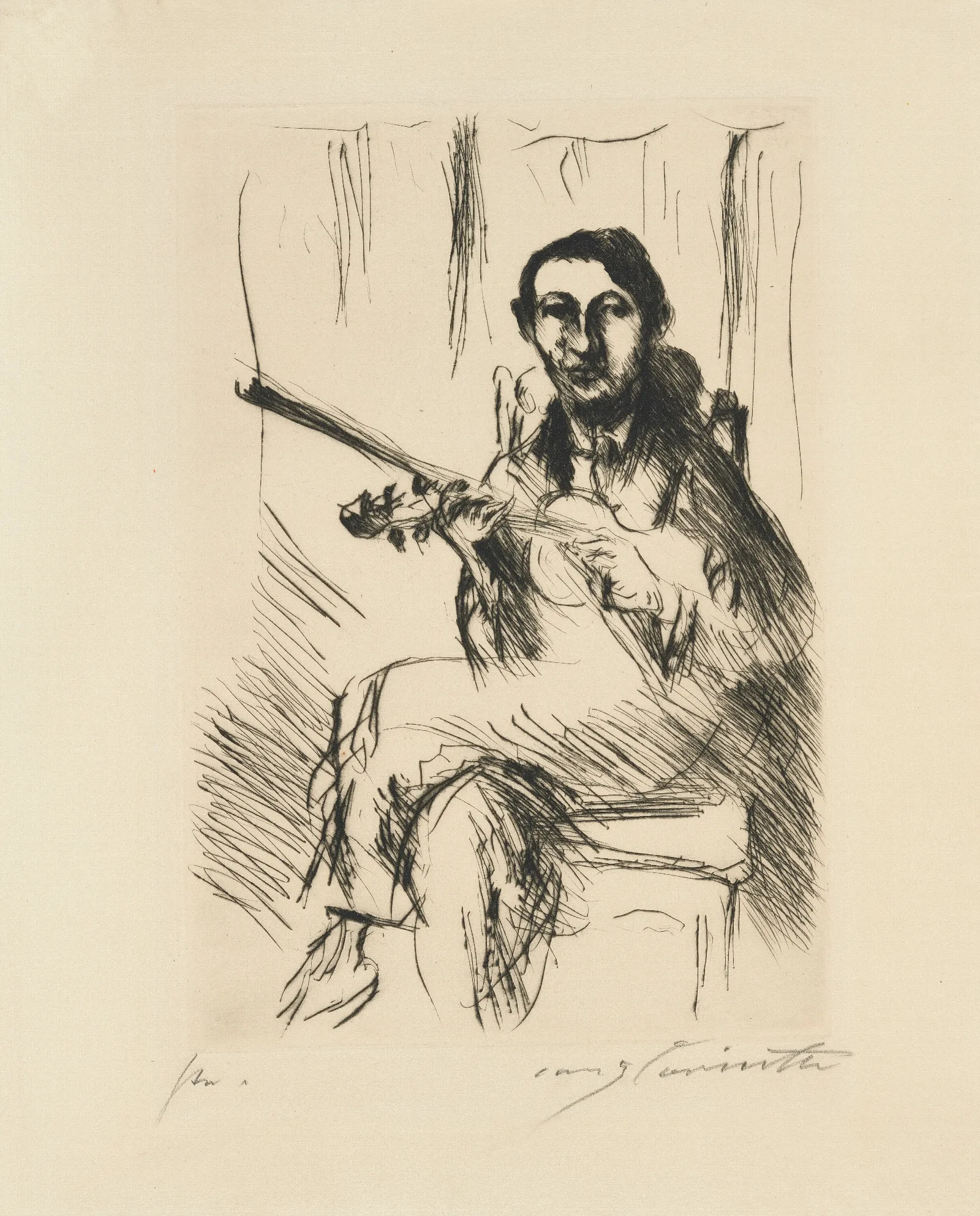 Bildnis Andreas Weissgaerber Erste Fassung Wall Art by Lovis Corinth - Canvas Print