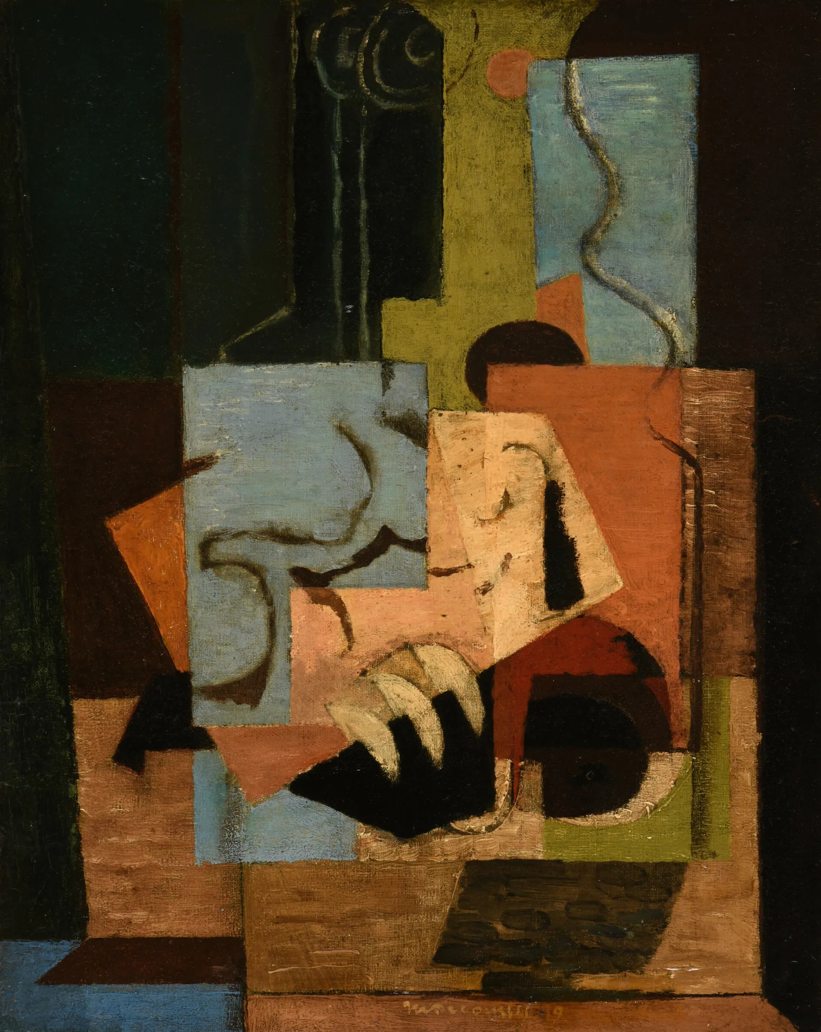 Composition 34 Wall Art by Louis Marcoussis - Canvas Print