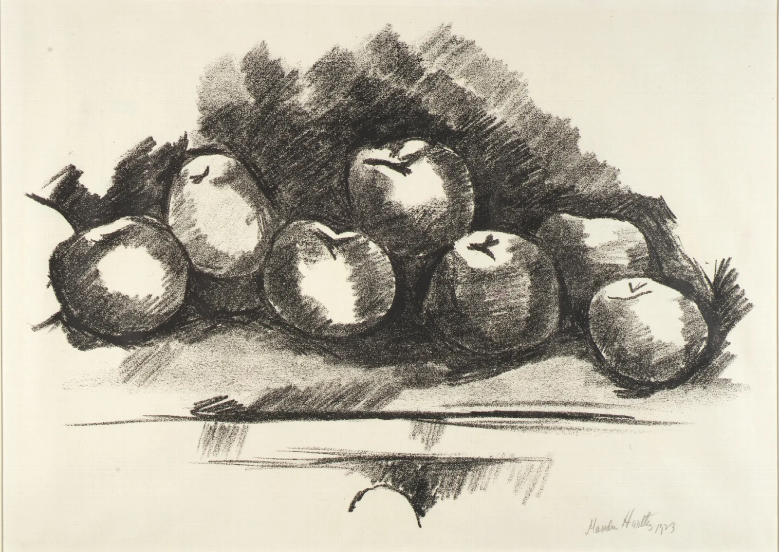 Apples On Table Wall Art by Marsden Hartley - Canvas Print