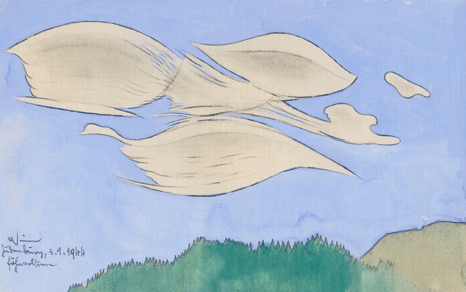 Fohnwolken Wall Art by Karl Wiener - Canvas Print