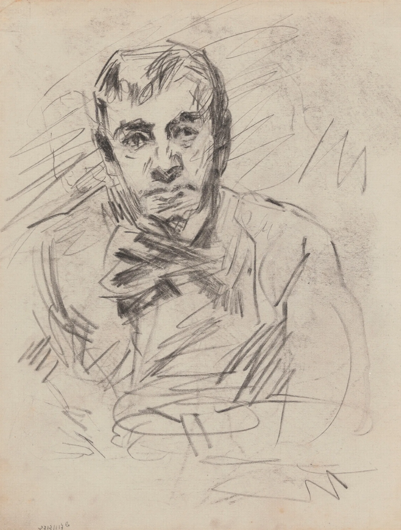 Portrait Of A Man 330 Wall Art by James Ensor - Canvas Print
