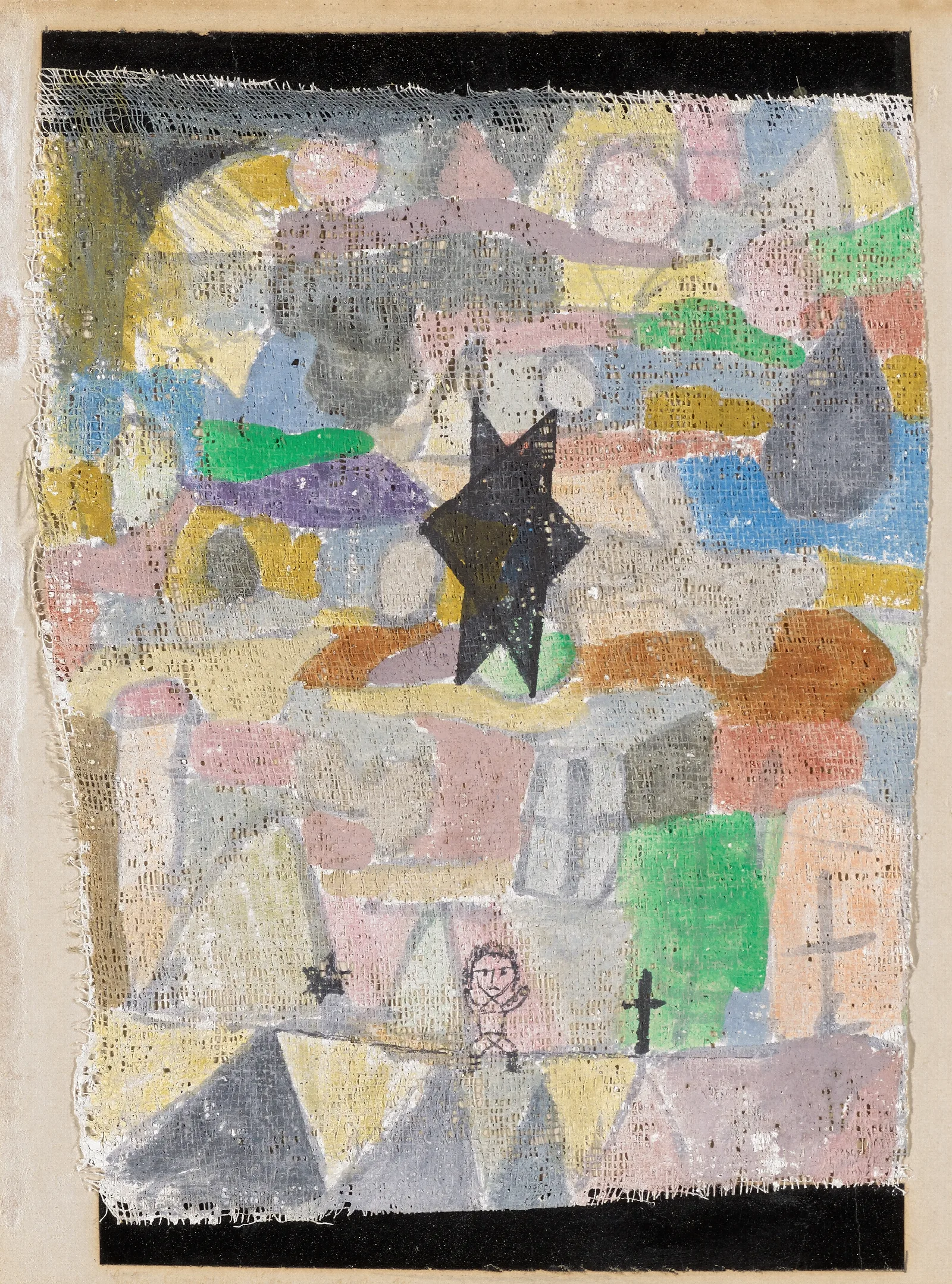 Under A Black Star Wall Art by Paul Klee - Canvas Print