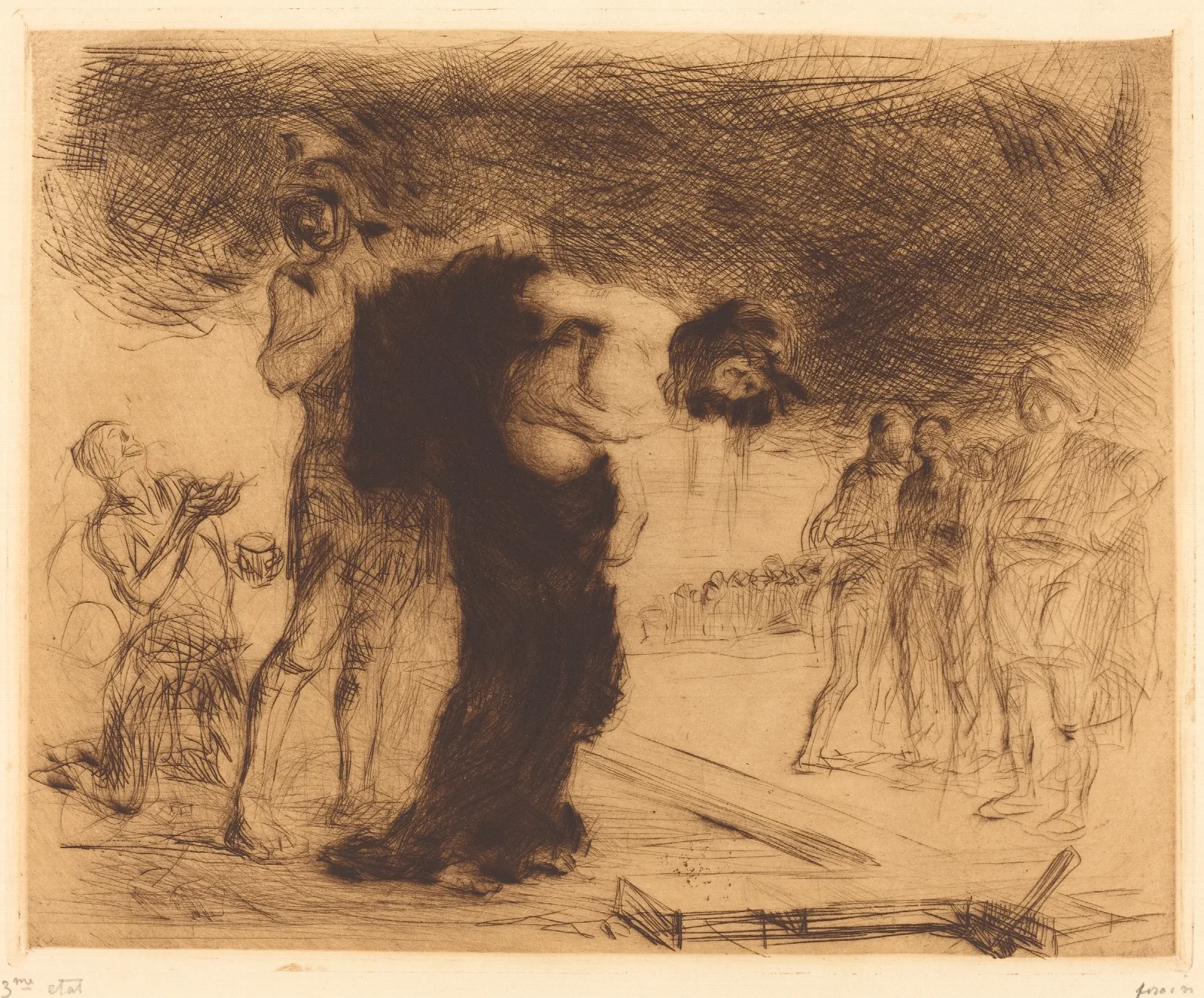 Christ Stripped Of His Clothes Wall Art by Jean-Louis Forain - Canvas Print