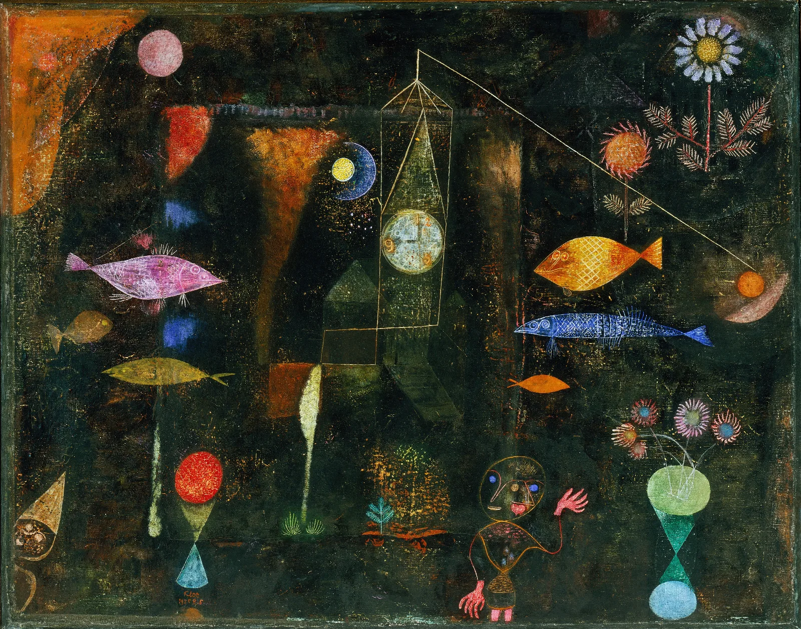 Fish Magic Wall Art by Paul Klee - Canvas Print