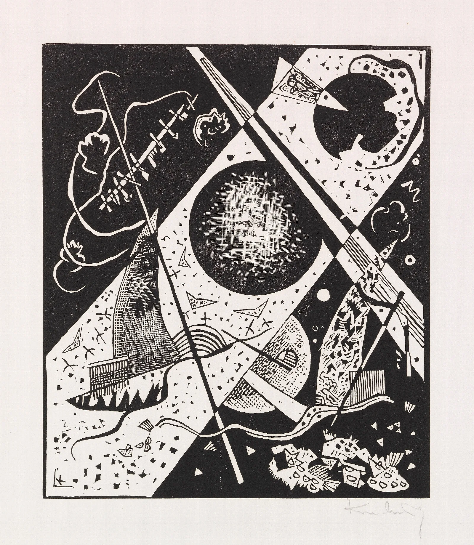 Kleine Welten Vi 2 Wall Art by Wassily Kandinsky - Canvas Print