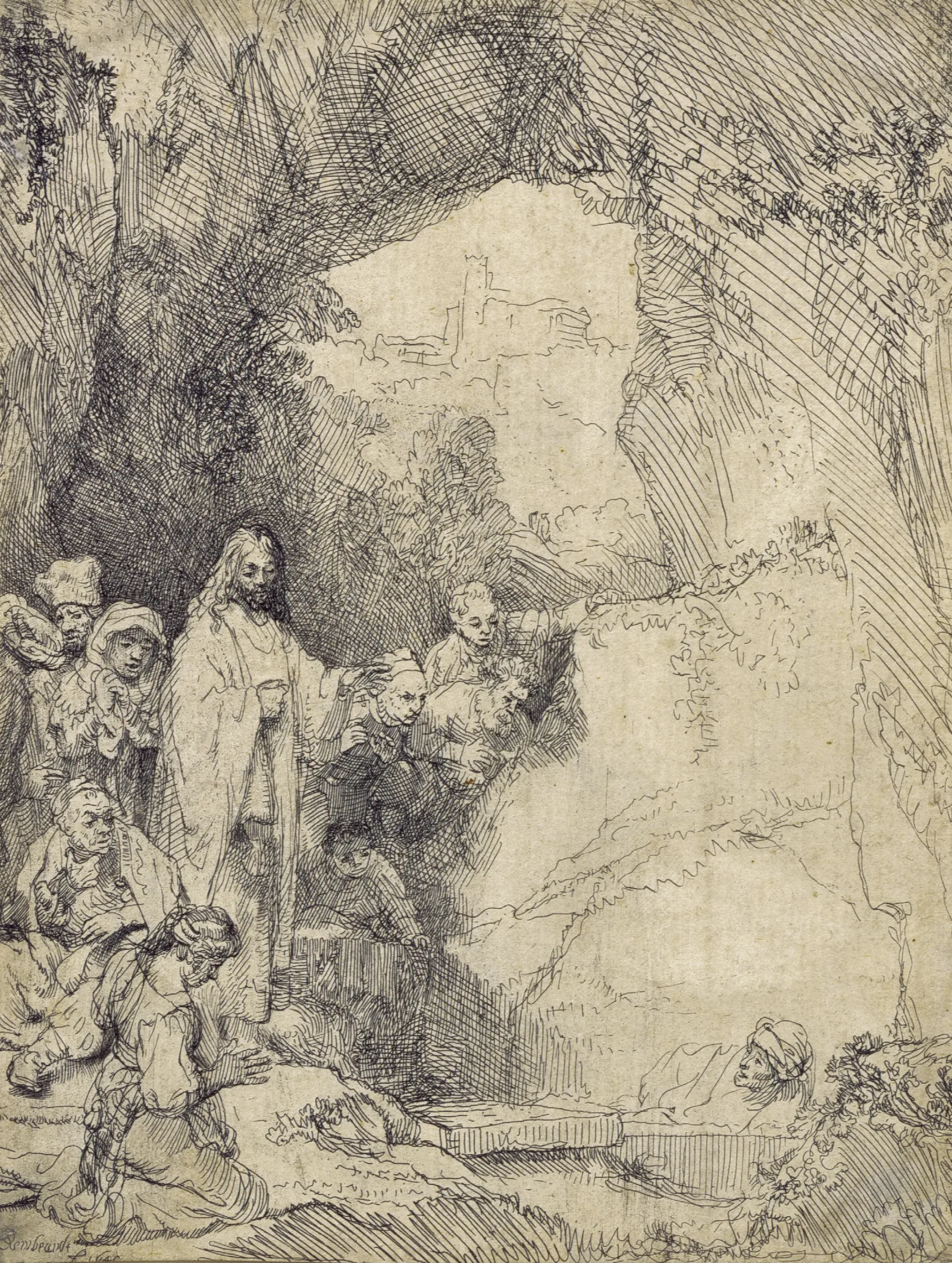 The Raising Of Lazarus 14 Wall Art by Rembrandt van Rijn - Canvas Print