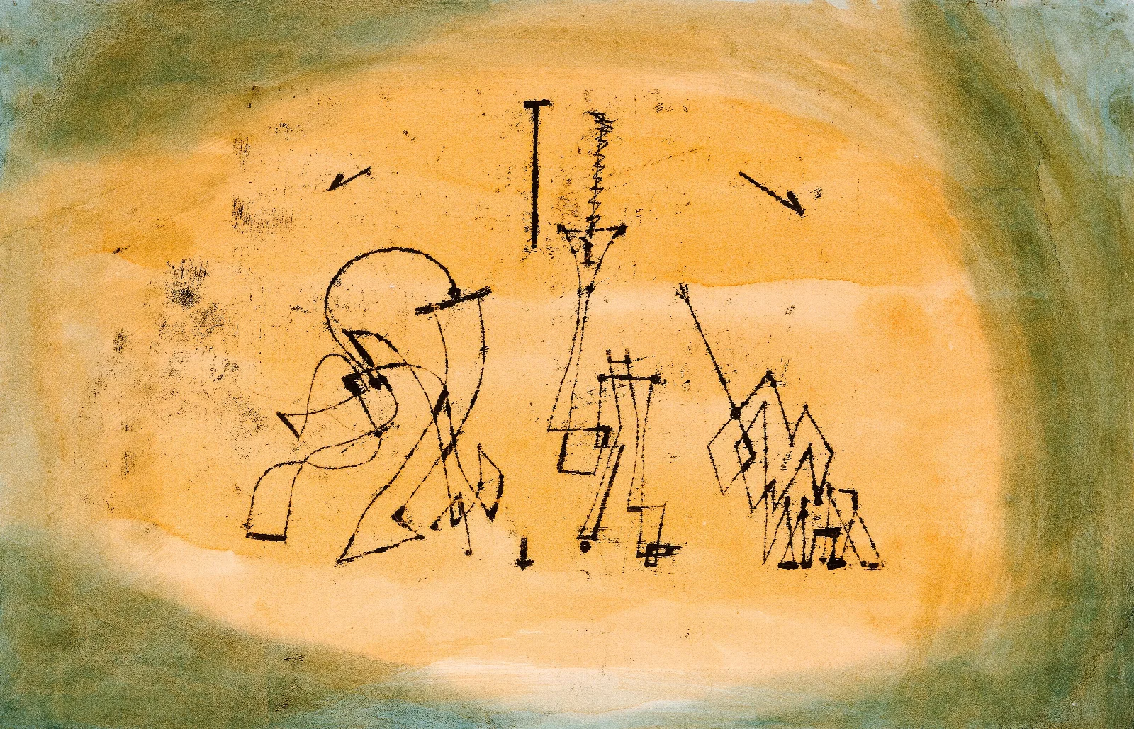 Abstract Trio Wall Art by Paul Klee - Canvas Print