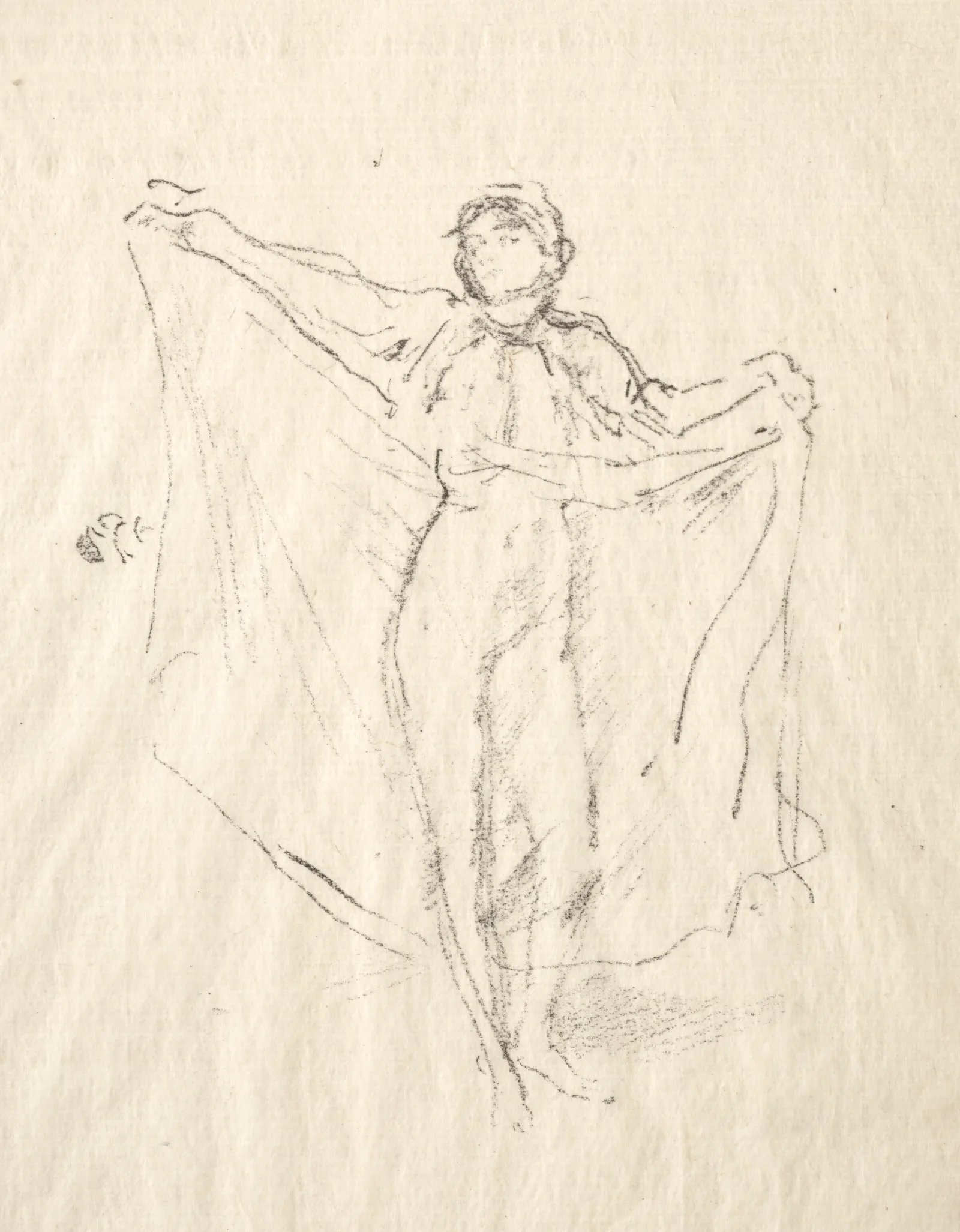La Danseuse A Study Of The Nude Wall Art by James Abbott McNeill Whistler - Canvas Print