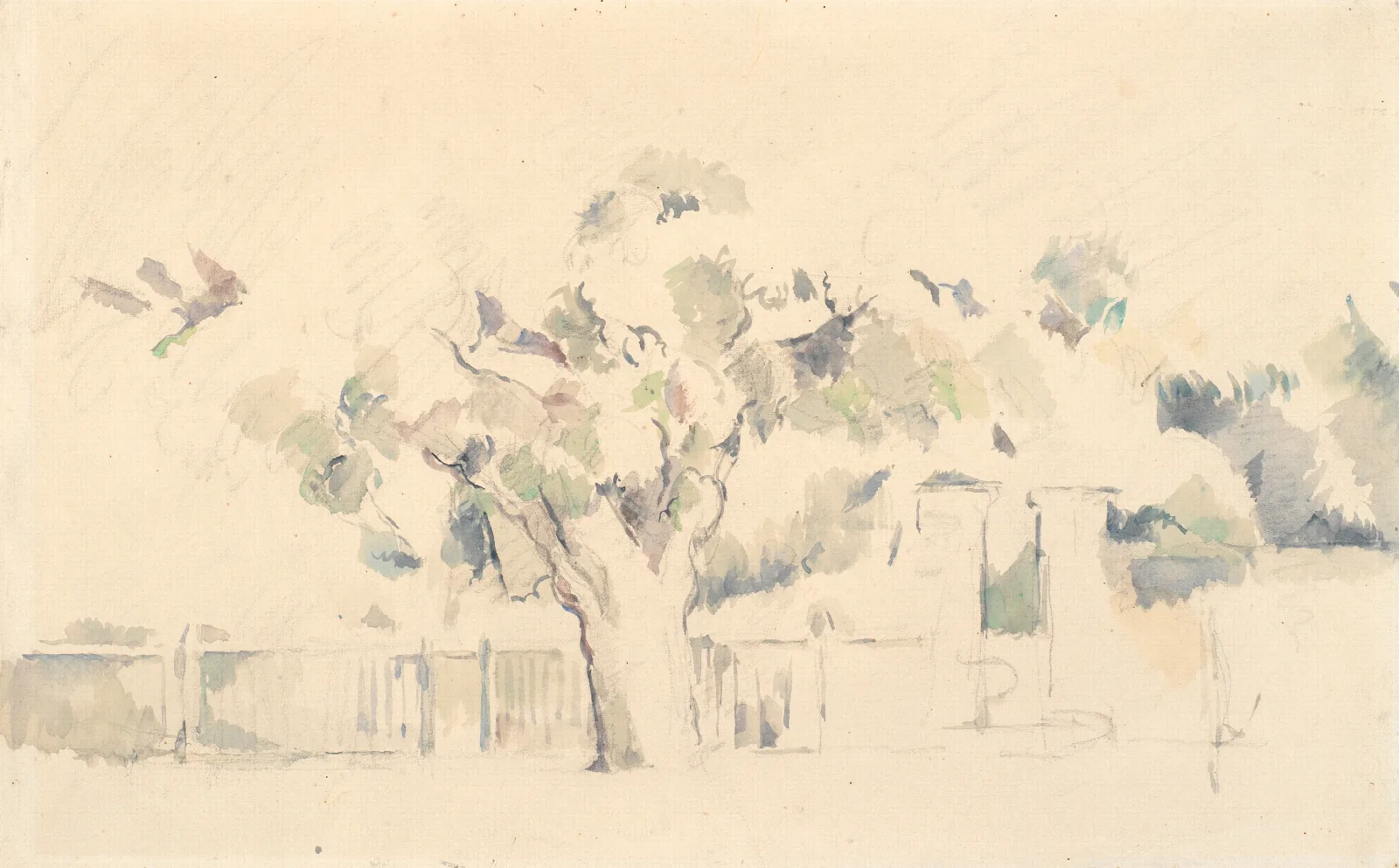 Stakittet Wall Art by Paul Cézanne - Canvas Print