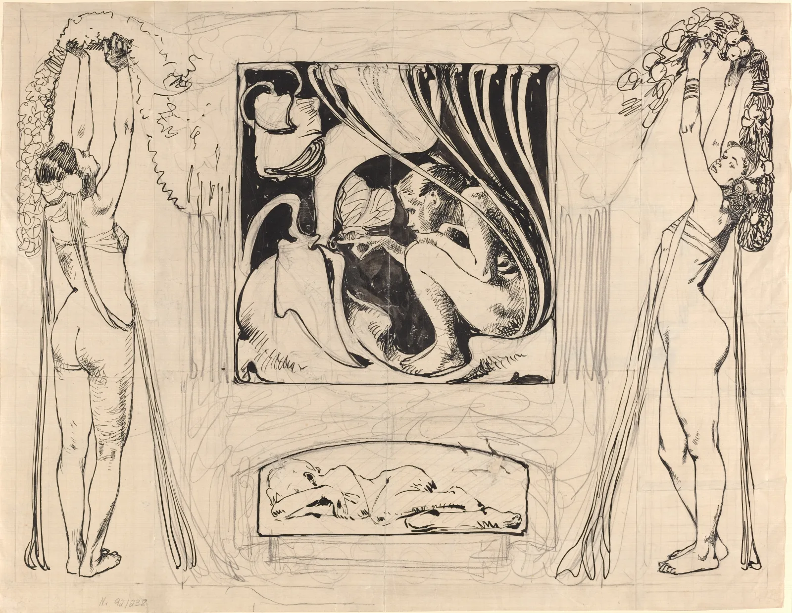 Allegory Of Summer 2 Wall Art by Koloman Moser - Canvas Print