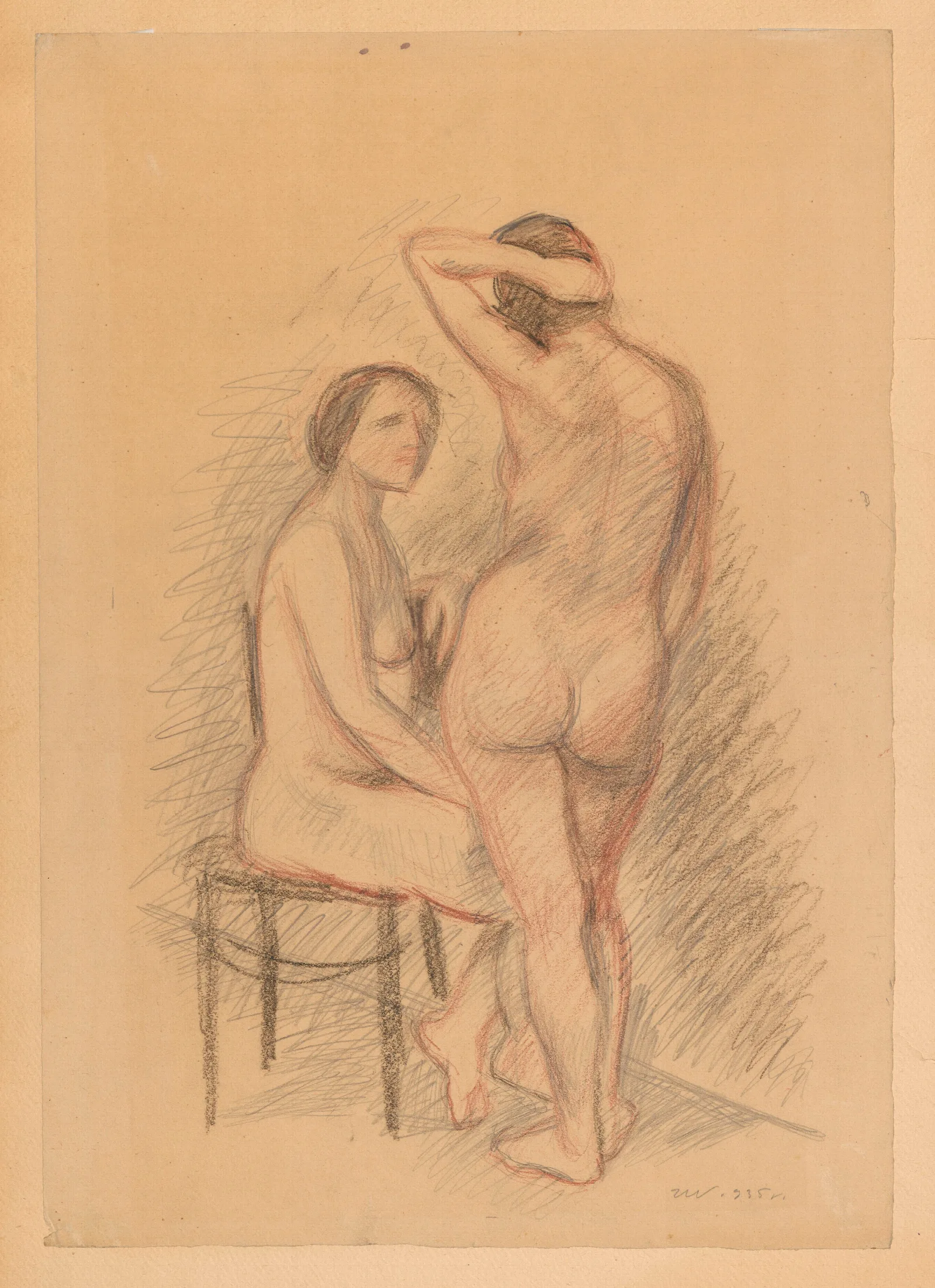 Two Nudes 6 Wall Art by Zygmunt Waliszewski - Canvas Print