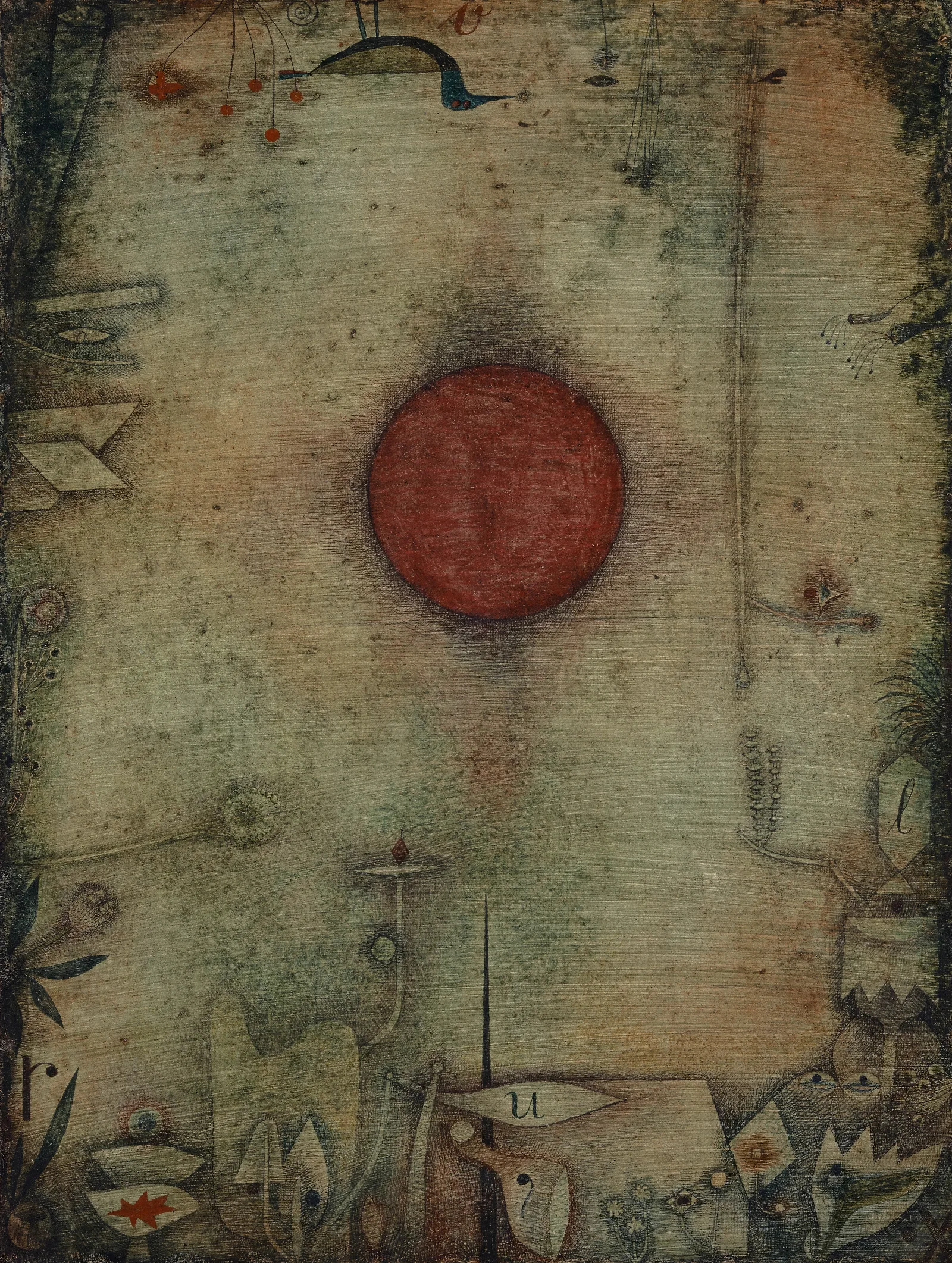 Ad Marginem Wall Art by Paul Klee - Canvas Print