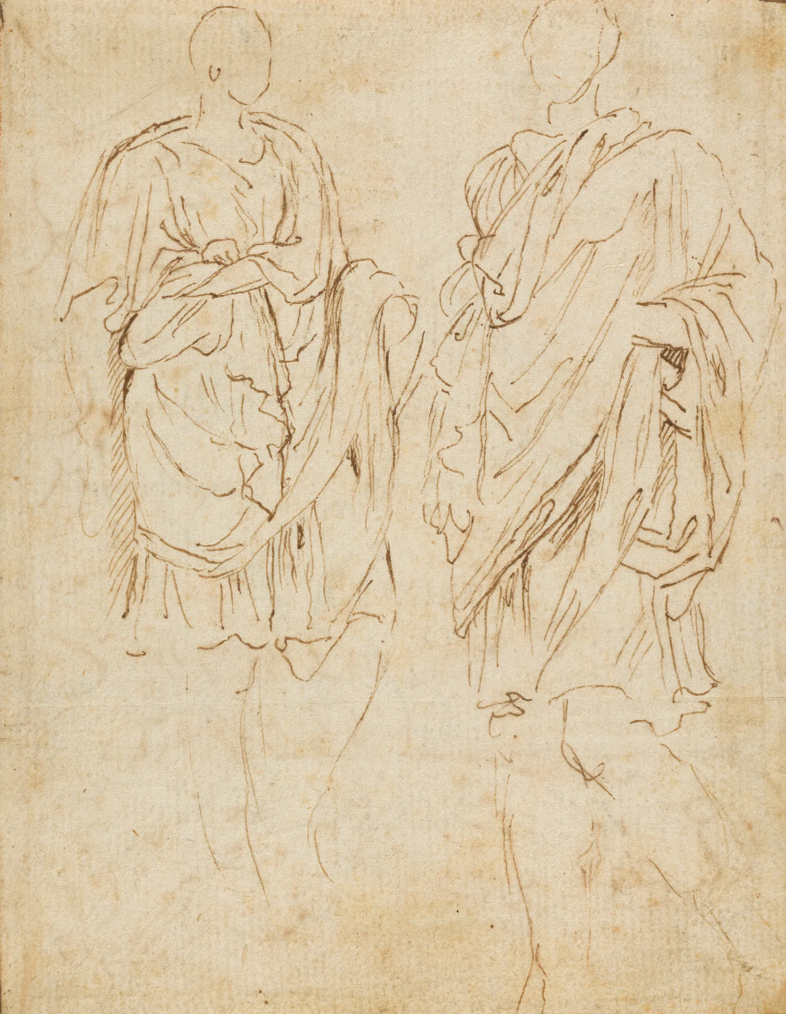 Two Studies Of An Ancient Statue Wall Art by Nicolas Poussin - Canvas Print