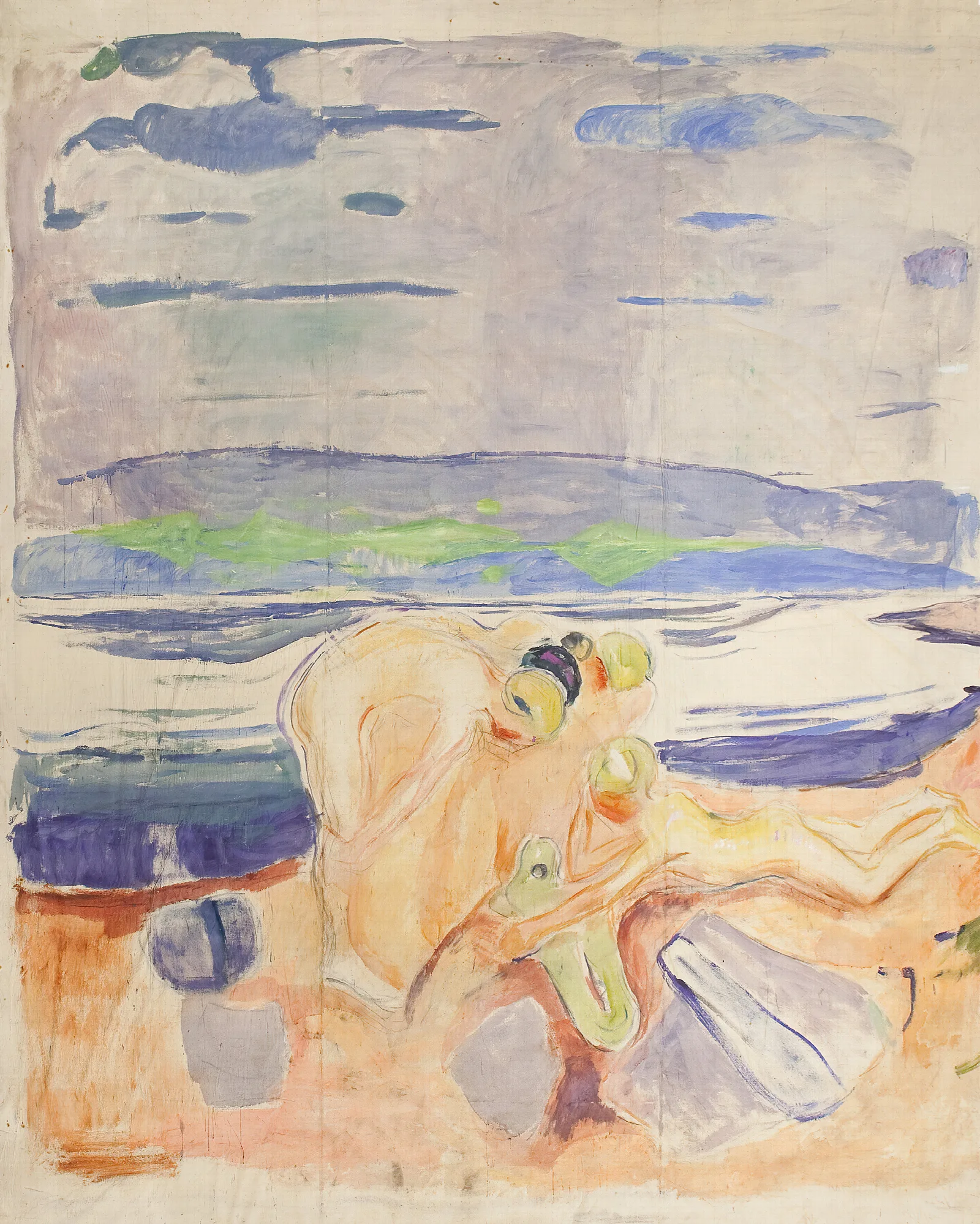 Alma Mater Exploring Children Wall Art by Edvard Munch - Canvas Print