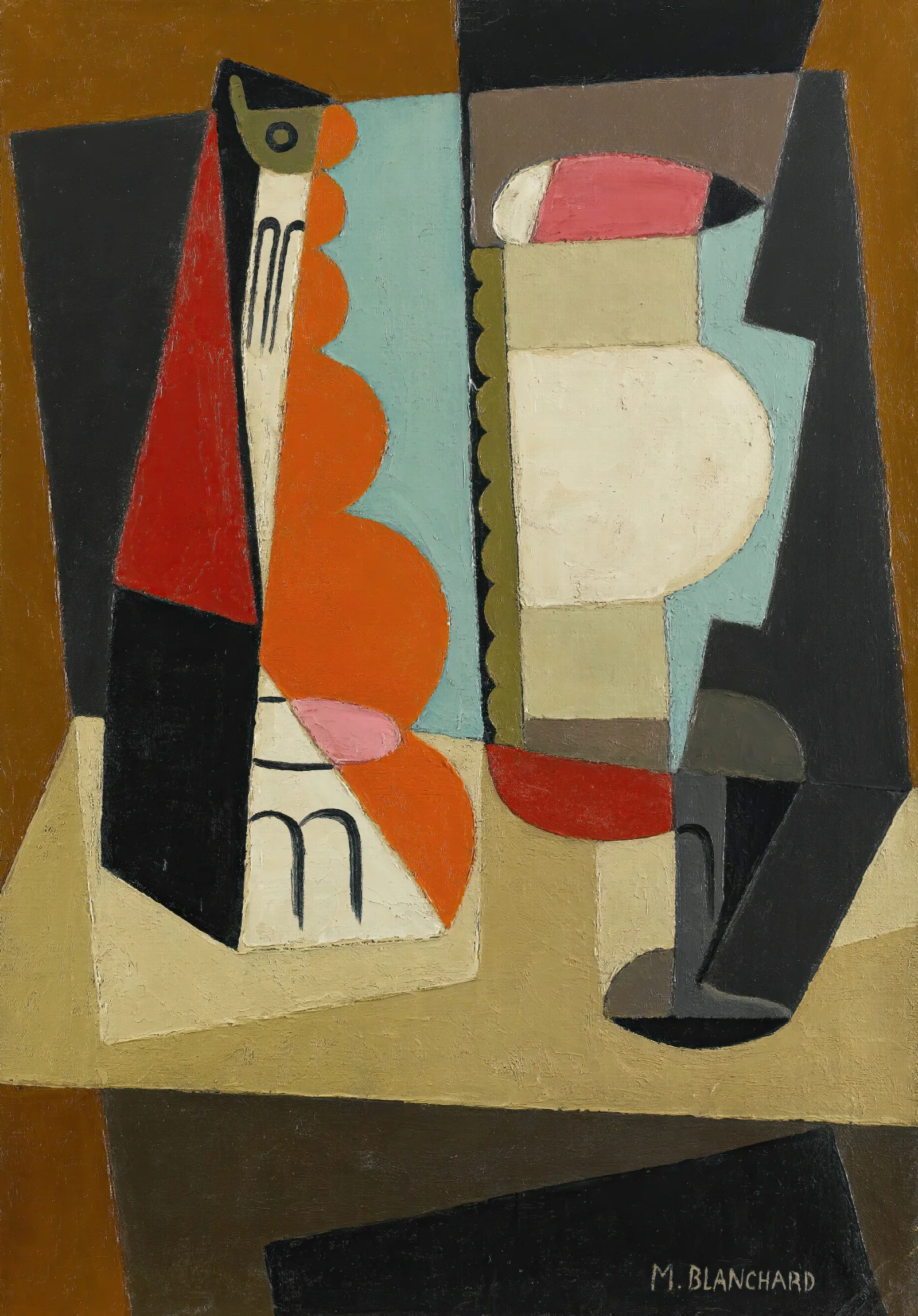 Nature Morte Cubiste Wall Art by María Blanchard - Canvas Print