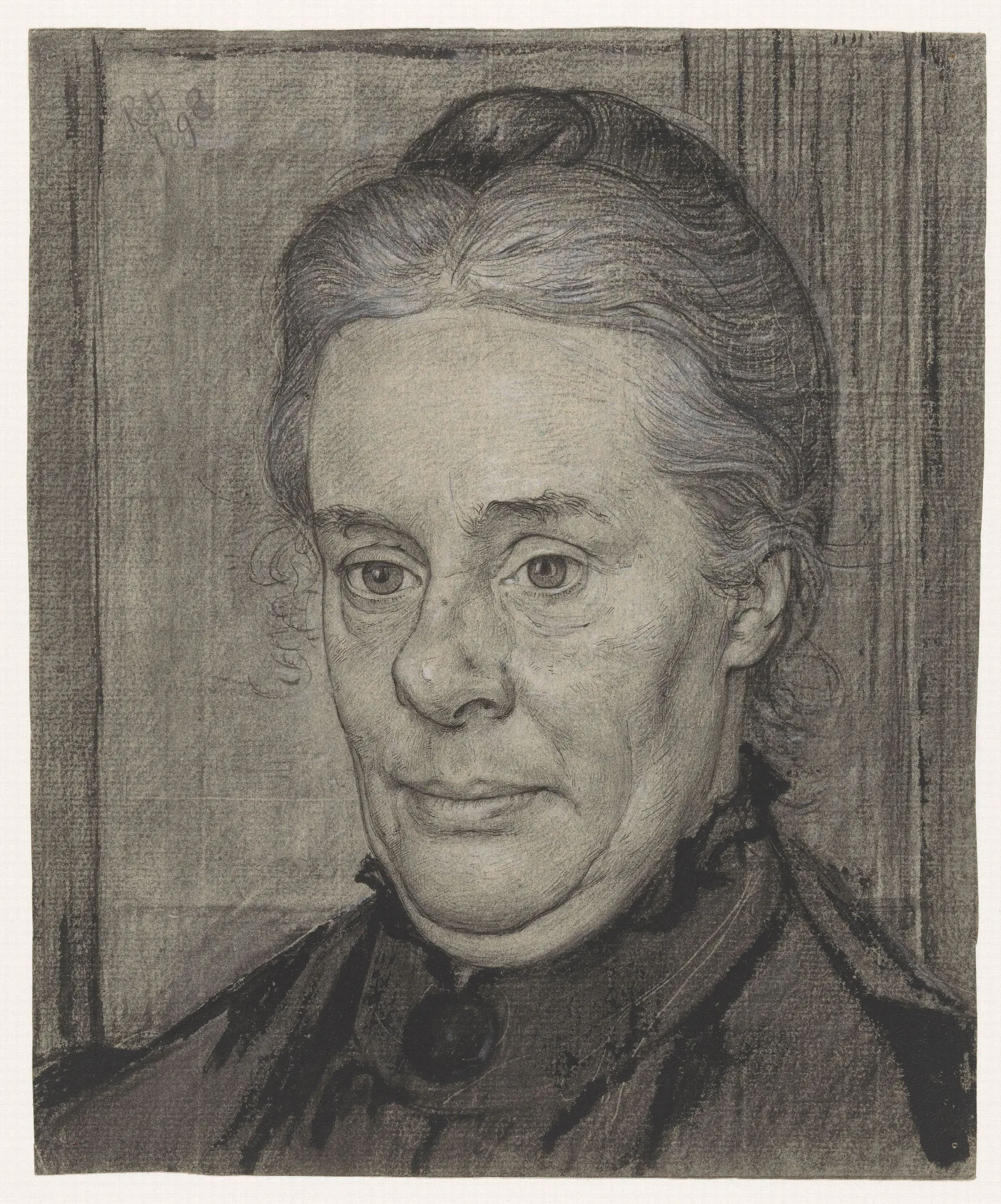 Portret Van Mevrouw Anna Ida Van Der Schalk Van Der Hoeven Wall Art by Richard Nicolaüs Roland Holst - Canvas Print